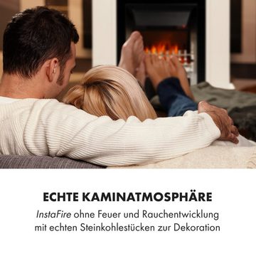 Klarstein Elektrokamin Verbier, elektrischer Kamin mit Heizfunktion Kaminofen mit Heizung