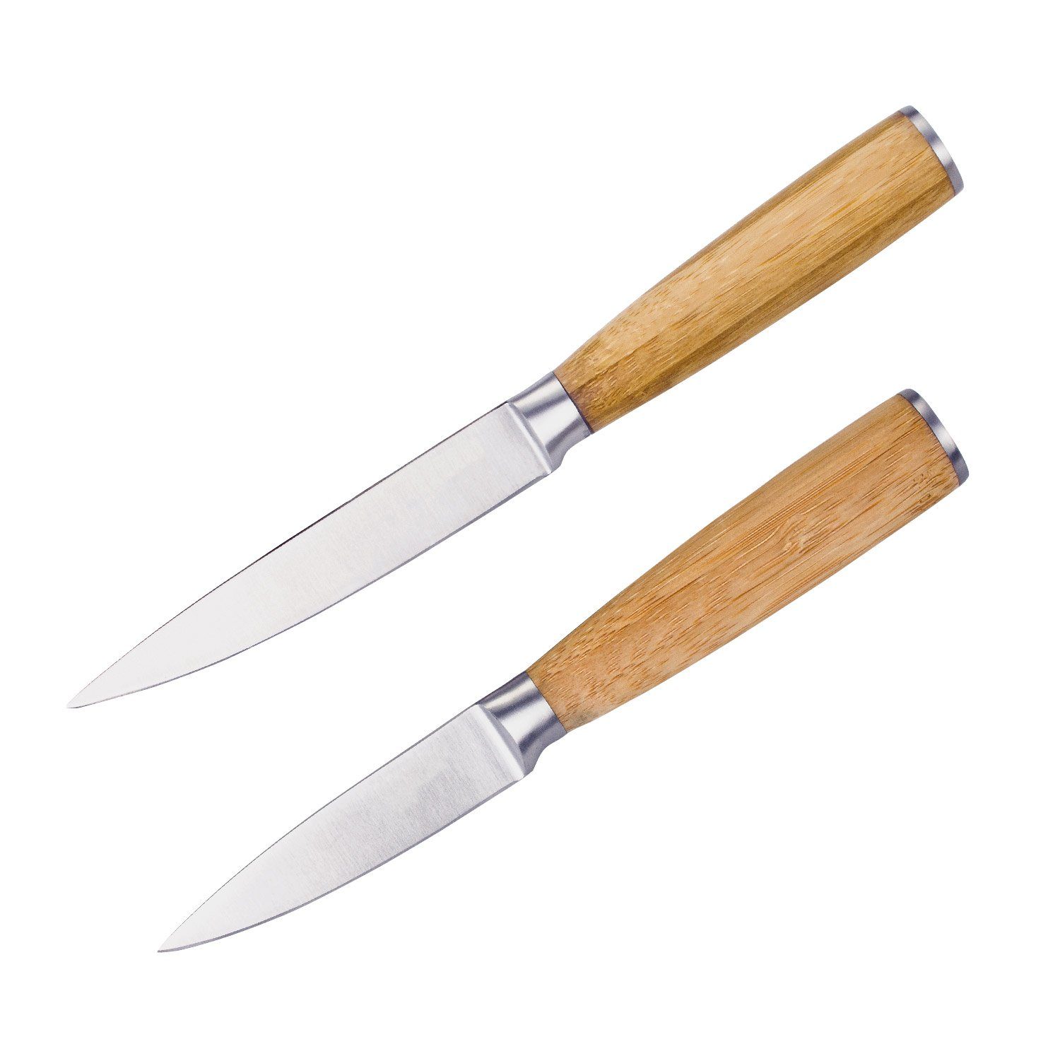 bremermann Messer-Set bremermann Küchenmesser-Set 2-tlg. mit Bambusgriff, 12 cm & 23,5 cm, (Set, 2-tlg)