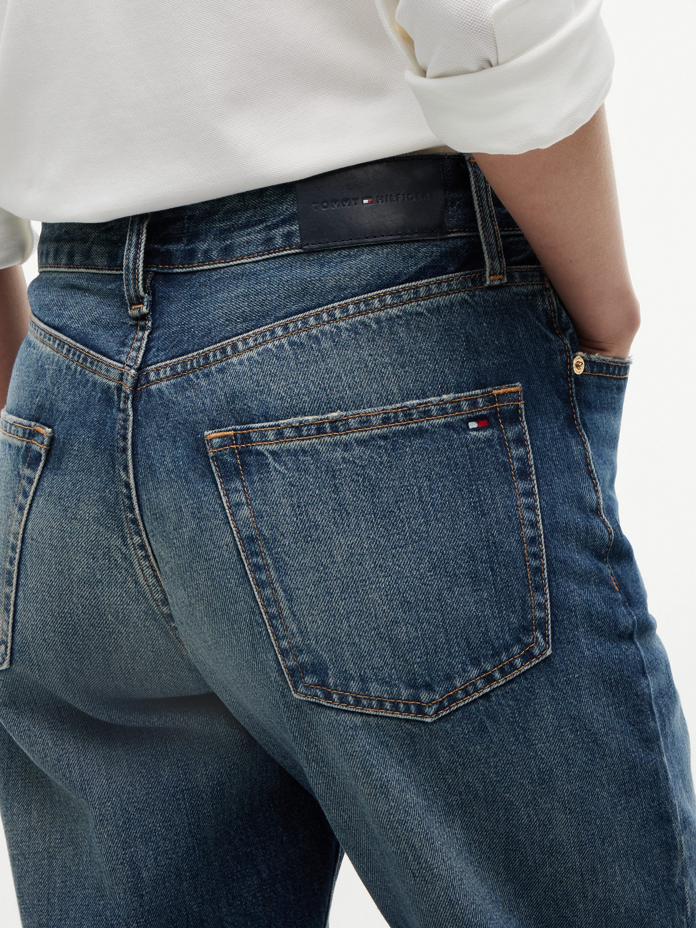 Tommy Hilfiger Straight-Jeans LOOSE STRAIGHT CAM RW Baumwolle, straight fit, regular waist