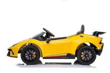 ES-Toys Elektro-Kinderauto Kinderauto Lamborghini Huracan, Belastbarkeit 40 kg, EVA-Reifen Scheinwerfer Bluetooth