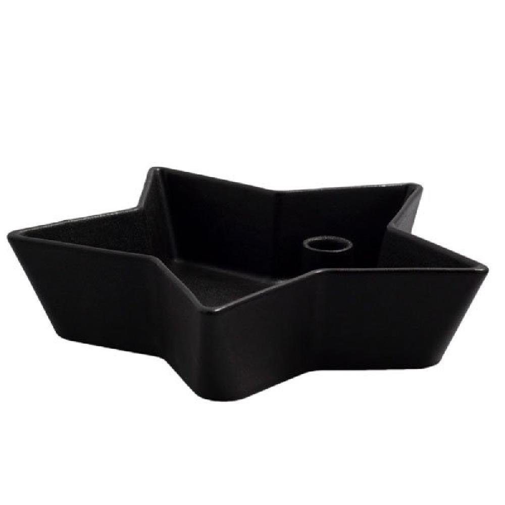 Windlicht Kerzenleuchter Lidatorp Stjärna Schwarz lackiert (26cm)