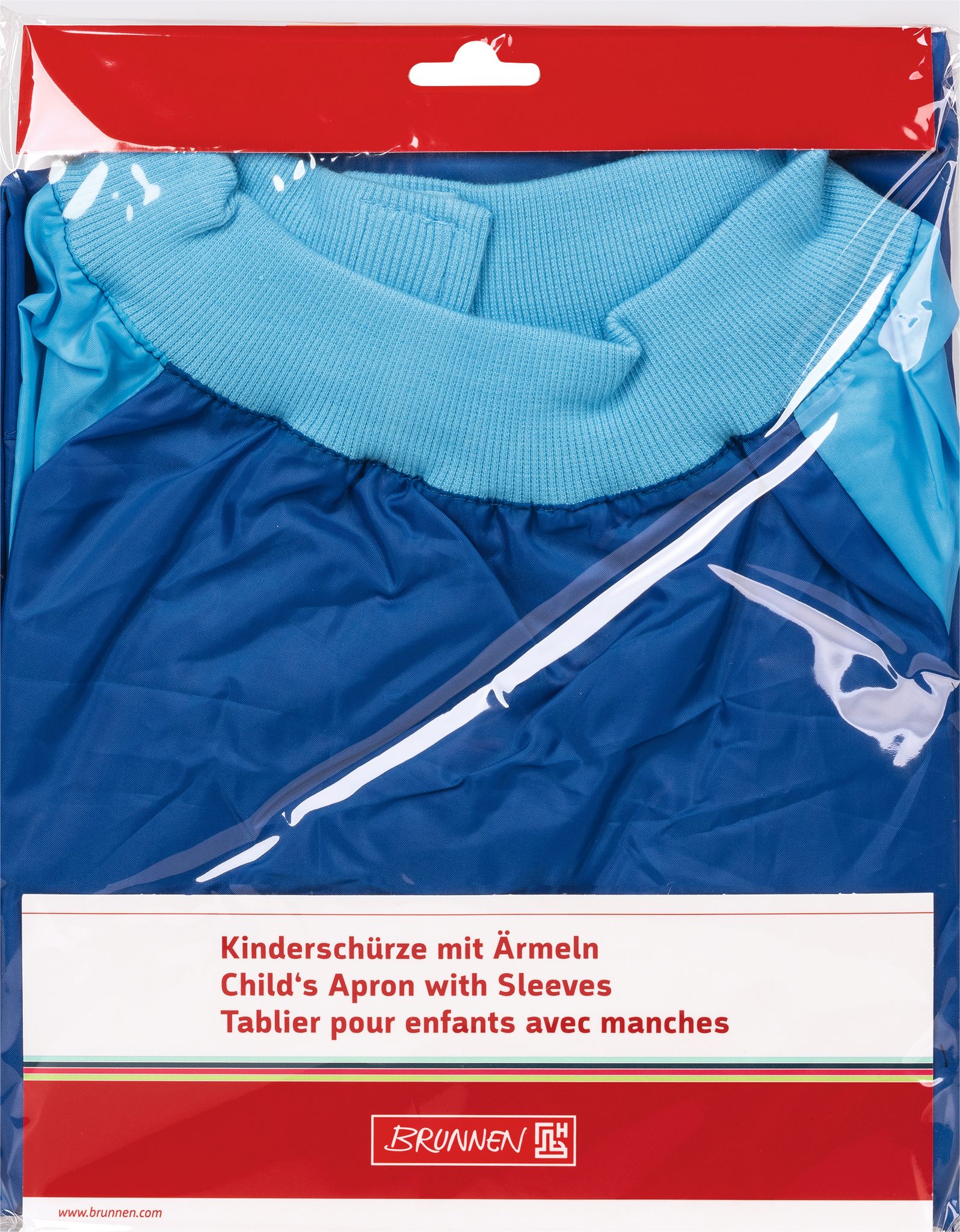 Thumbnail - BRUNNEN Malschürze Brunnen Bastel- und Werkschürze Kinderschürze mit Ärmeln blau