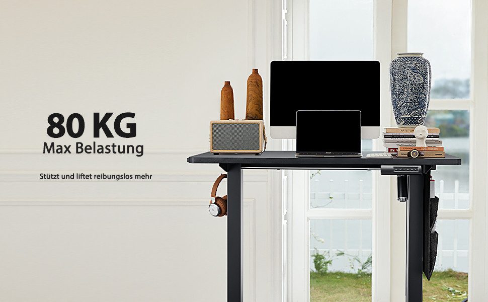 Vivitar Schreibtisch Elektrischer Höhenverstellbarer Schreibtisch mit Storage Tasche (Ergonomisch, Elektrisch, Einstellbar, Kratzfest, High-Tech Schneckengetrie – Bild 3 von 5