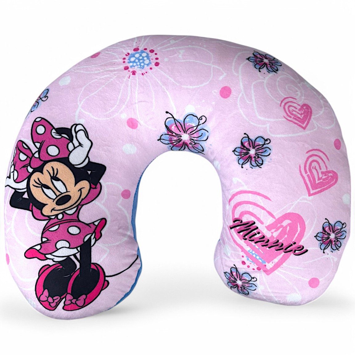 Disney Minnie Mouse Reisekissen Minnie Maus, Bequemes Nackenkissen für Kinder 37x30x10 cm