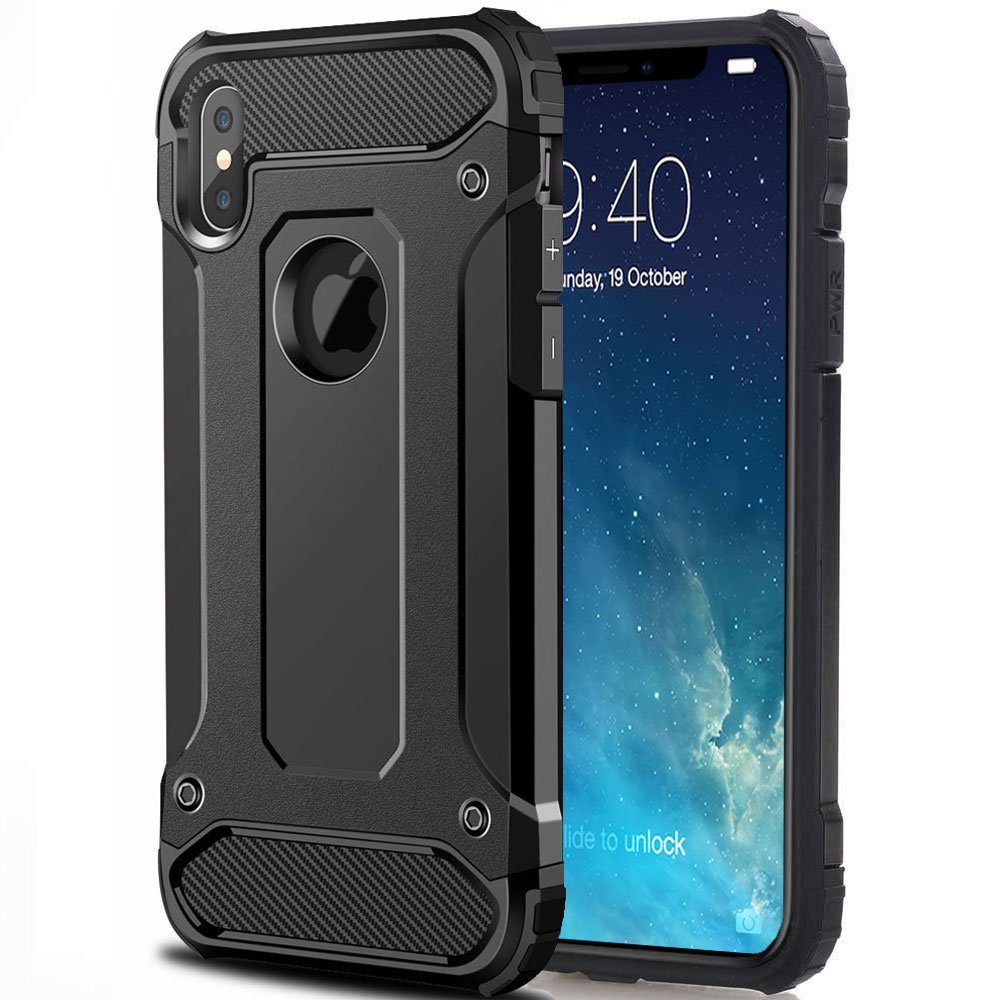 FITSU Handyhülle Outdoor Case für Apple iPhone Hülle Robuste Schutzhülle Cover Bumper, Hülle für iPhone 15, 14, 13, SE 2022, 12, SE 2020, 11 Pro, 11, 8, 7