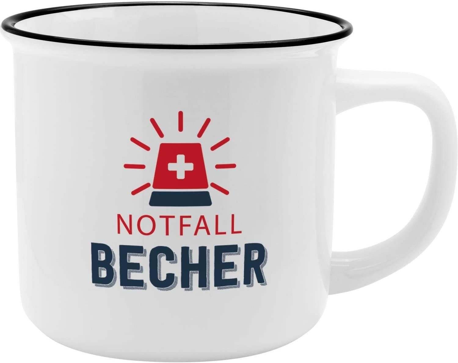 Lieblingsbecher Sheepworld Tasse Porzellan Kaffeetasse Bürotasse Becher Sheepworld Notfall, Tasse