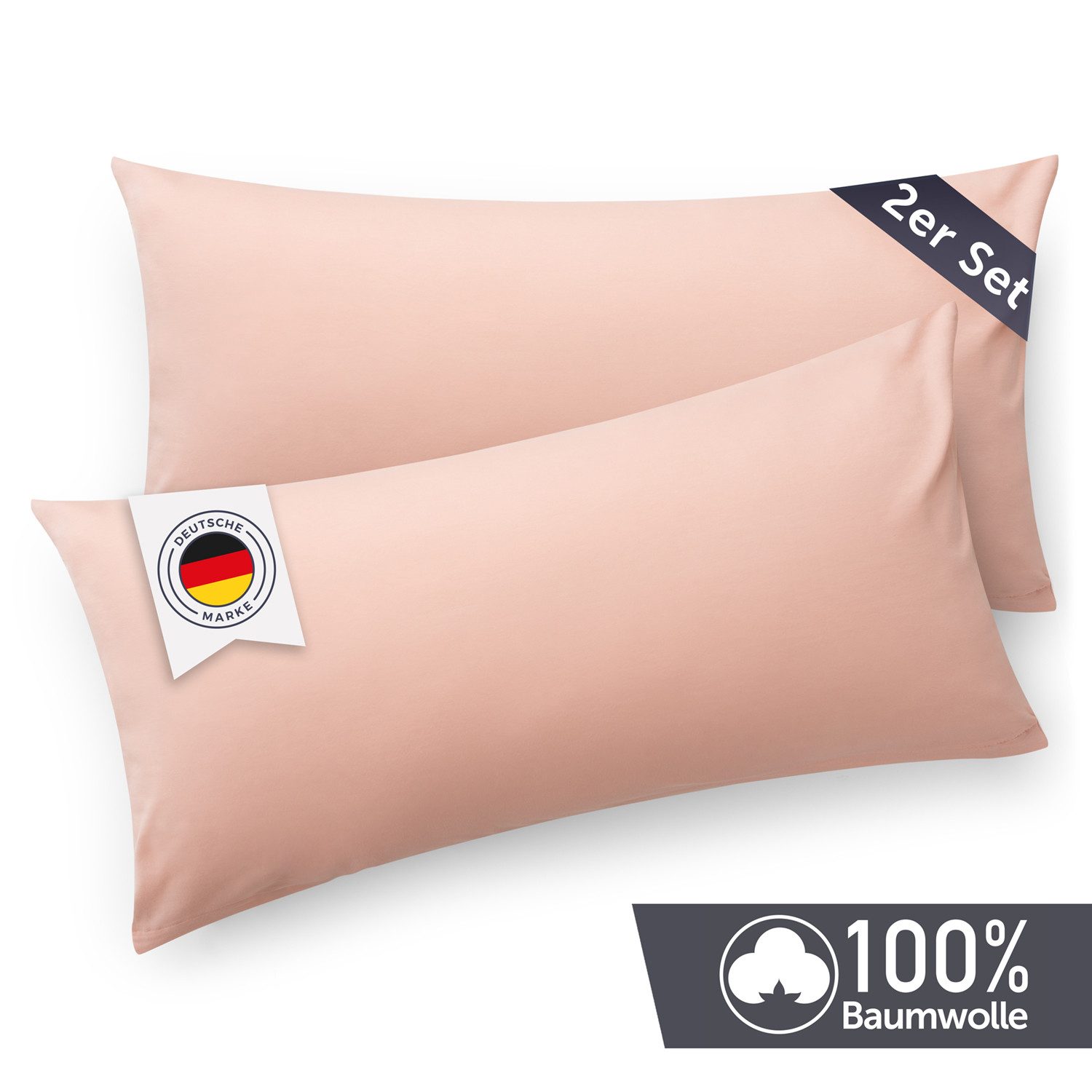Blumtal Kissenbezug Premium Jersey 2er Set, günstig online kaufen