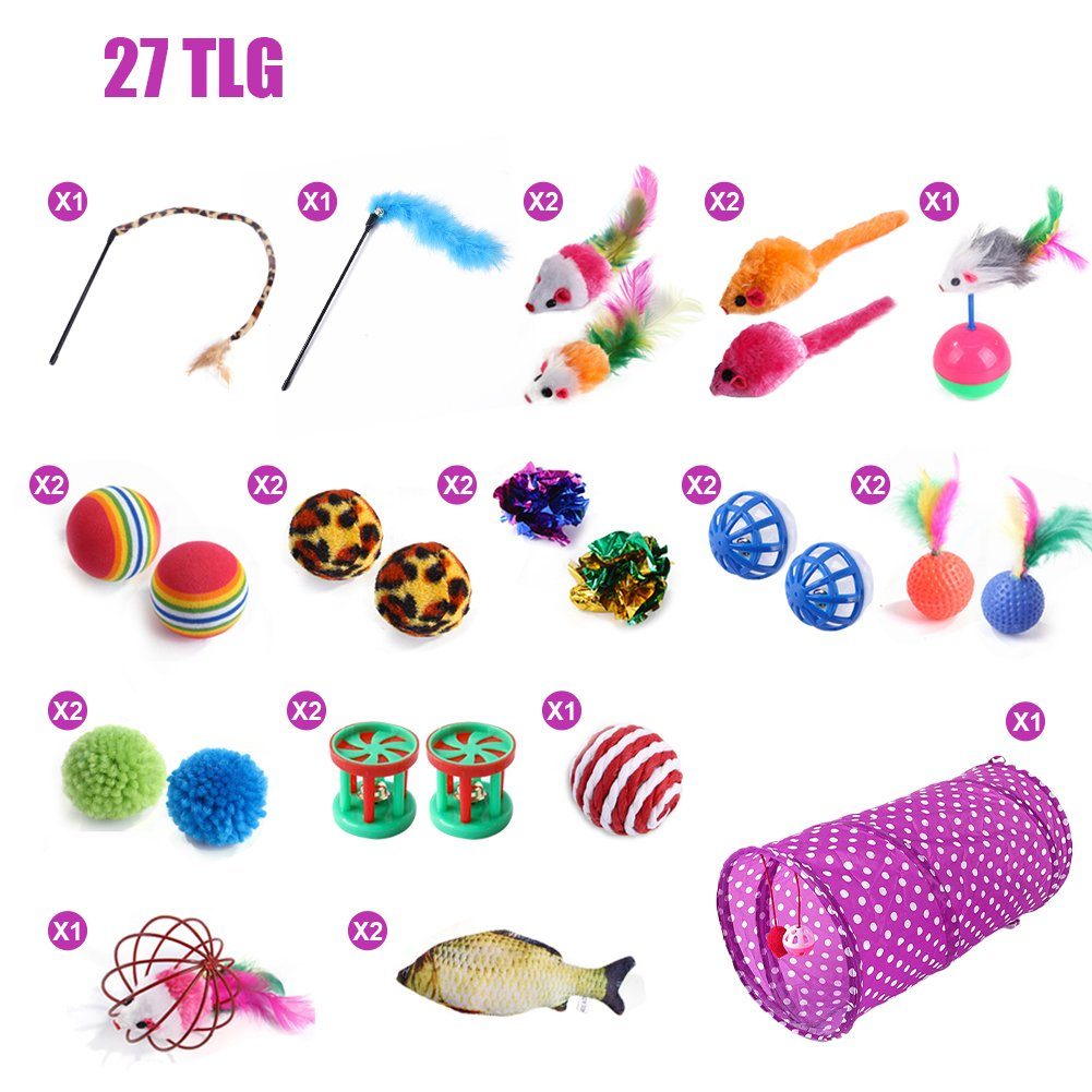 KEAYOO Tier-Intelligenzspielzeug XZSD, (27-tlg) 20/21 /27 tlg. Katzenspielz günstig online kaufen