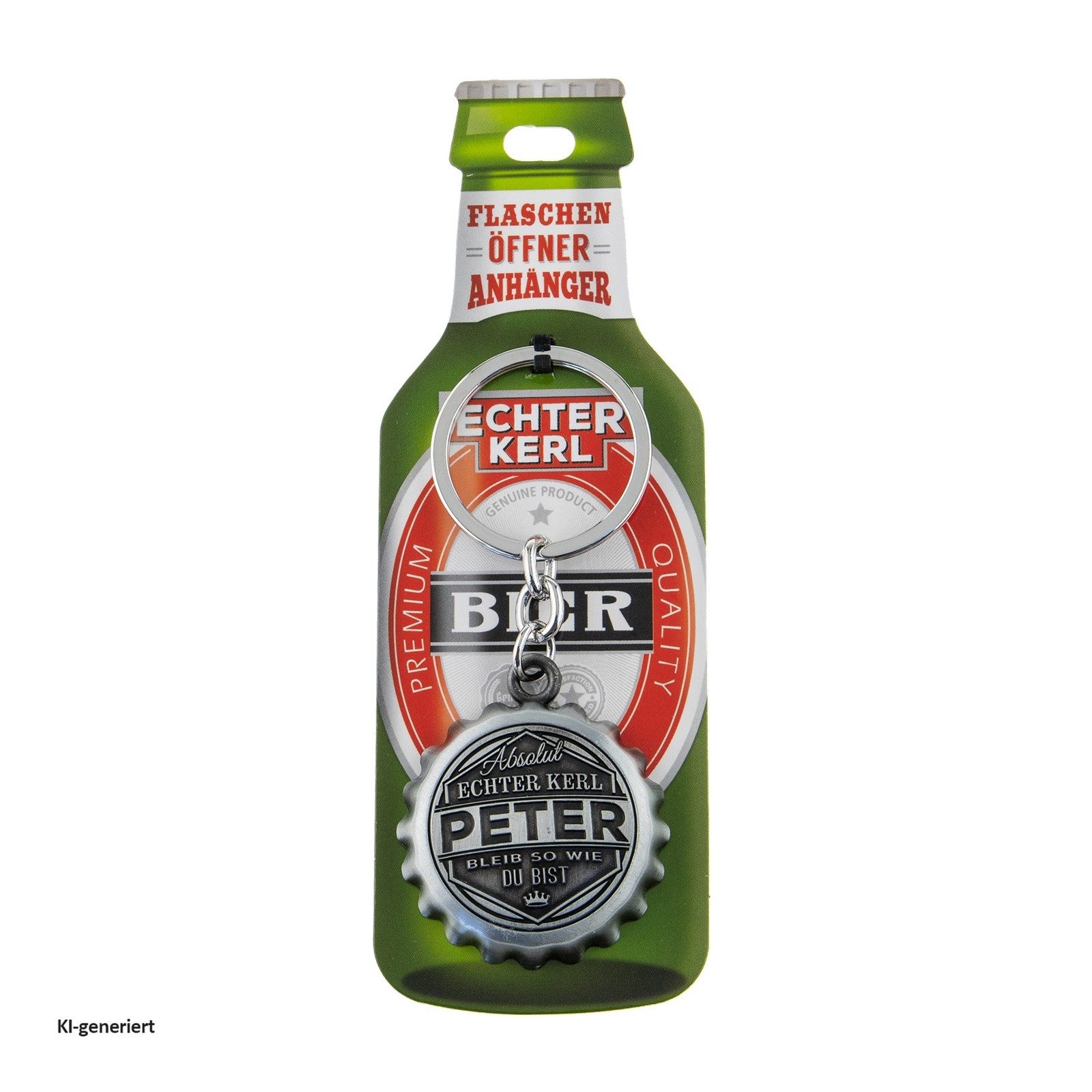 HTI-Living Flaschenöffner Echter Kerl Flaschenöffner Peter (Stück, 1-tlg., 1 Flaschenöffner), Geschenkidee