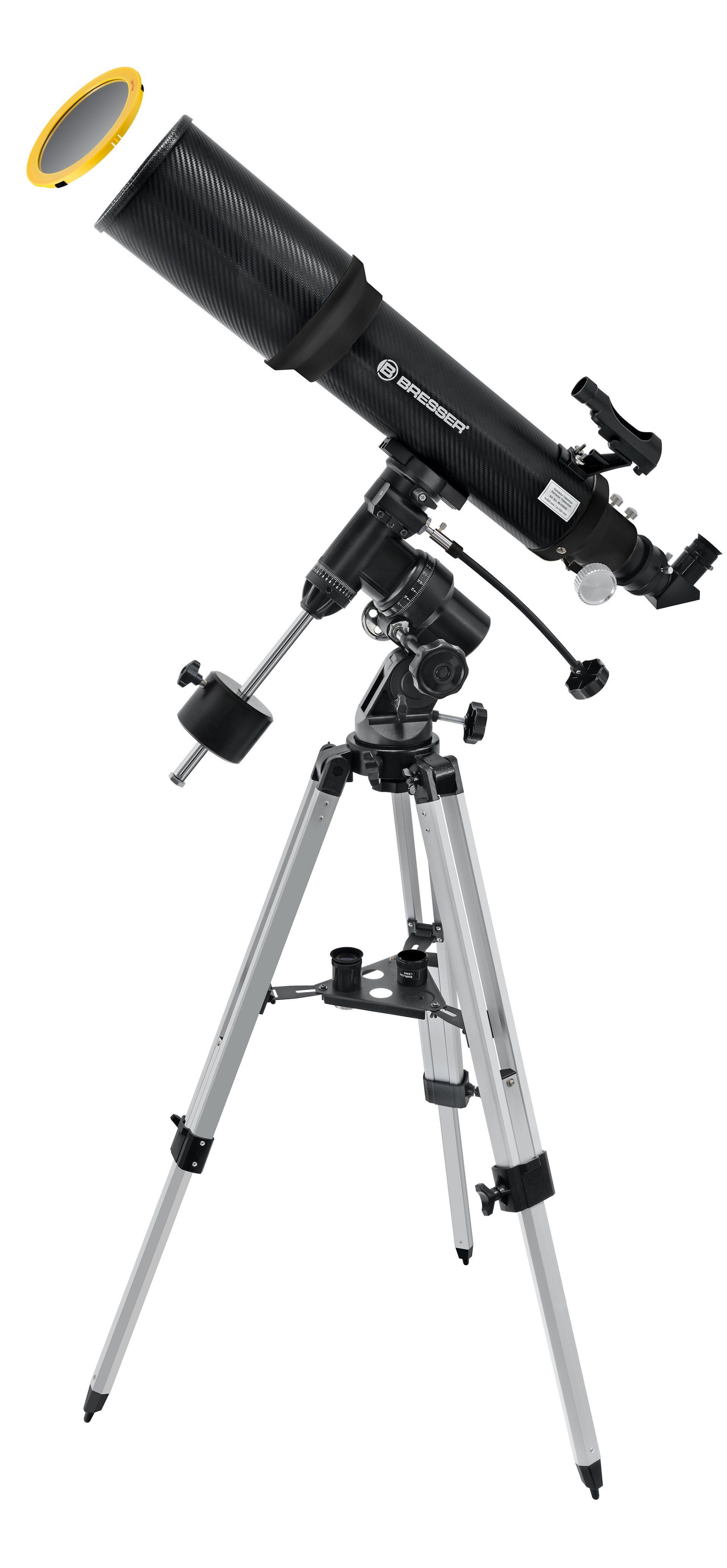 Linsenteleskop BRESSER Polaris-II 102/600 EQ3 Linsenteleskop mit Smartphone-Adapter …