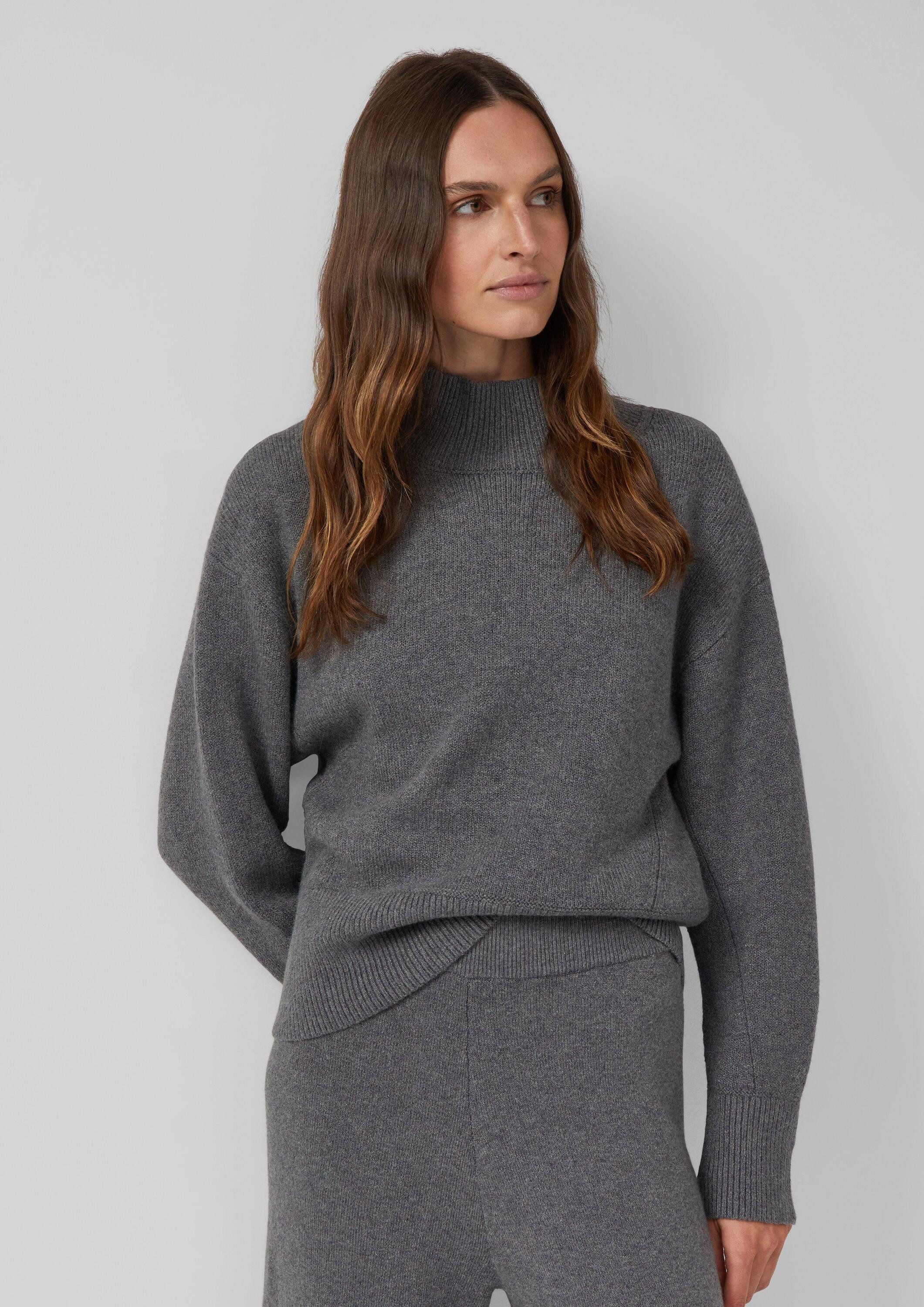 s.Oliver Longpullover Strickpullover Weicher Pullover mit Stehkragen günstig online kaufen