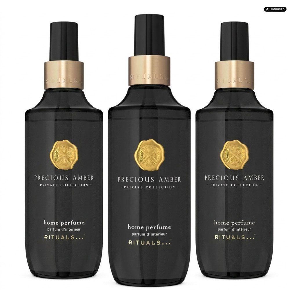 Rituals Raumduft RITUALS Precious Amber Home Perfume 3er Set (Vorrats-Set mit drei luxuriösen Raumdüften, 1-St)