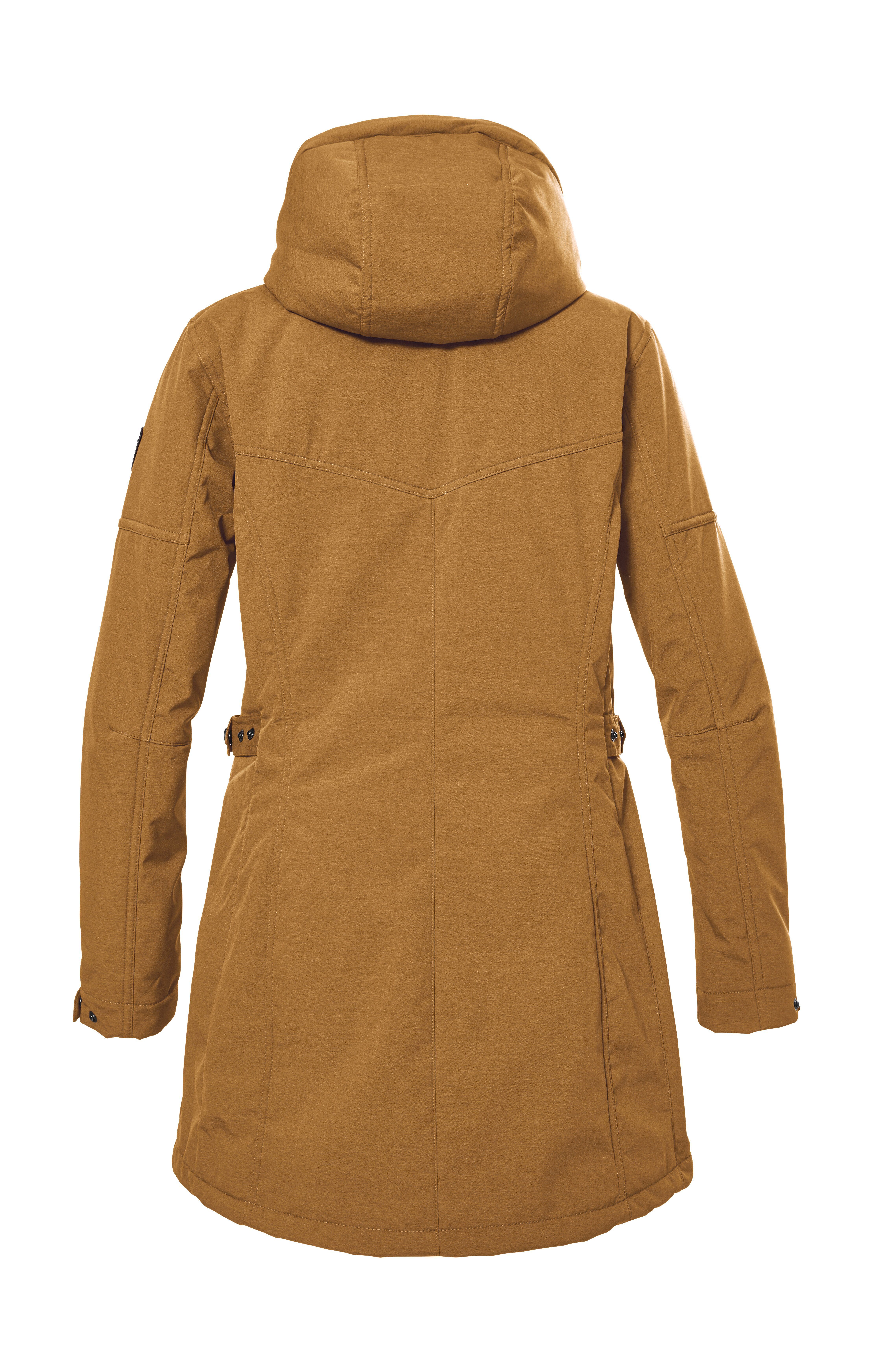 G.I.G.A. DX by killtec Softshellparka GW 46 WMN SFTSHLL PRK Softshell Parka mit Teddyfell, abzippbare Kapuze, 8.000 mm Wassersäule
