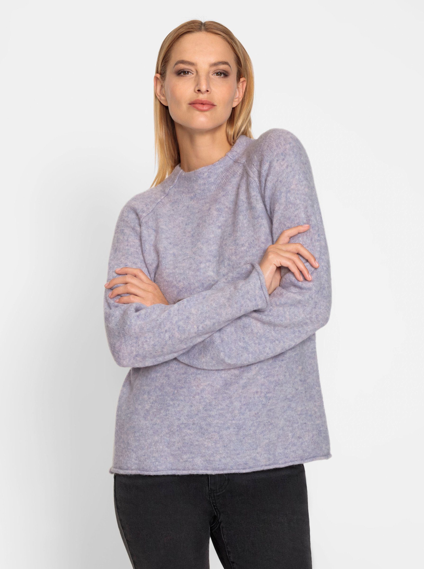 heine Strickpullover Stehkragenpullover günstig online kaufen