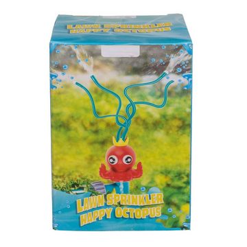 ReWu Bewässerungsbrause Rasen-Sprinkler Happy Oktopus mit handeslüblichen Schlauchanschluß
