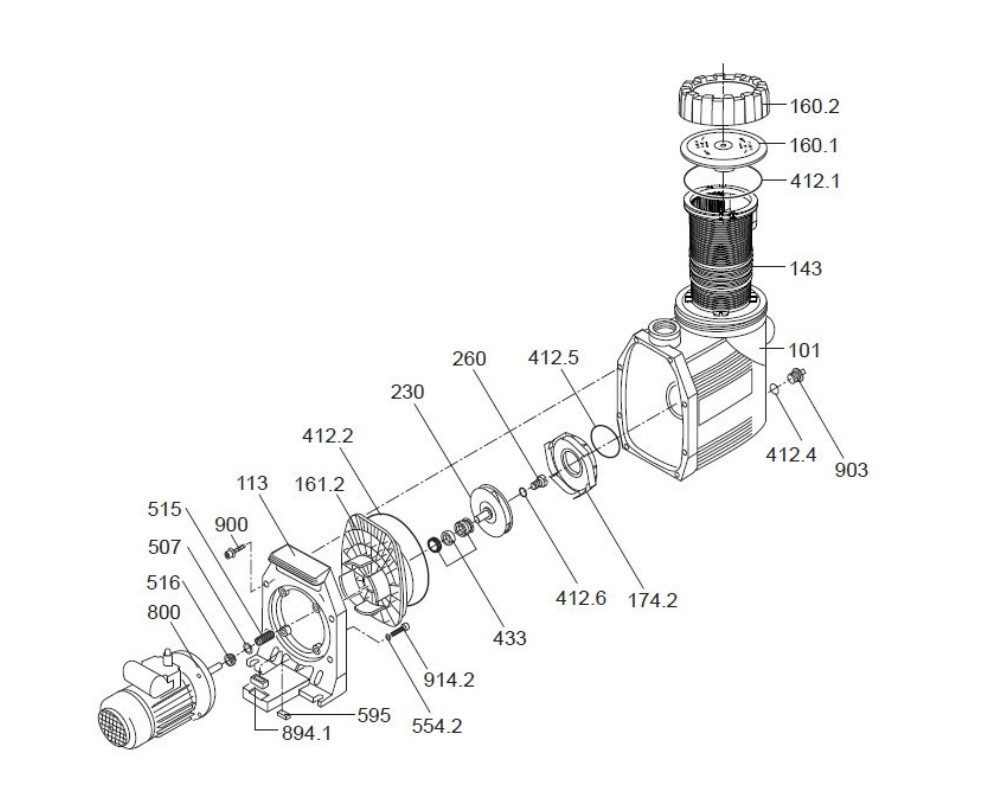 Speck Pumpen Filterpumpe O-Ring für Leitschaufeleinsatz Speck BADU 90