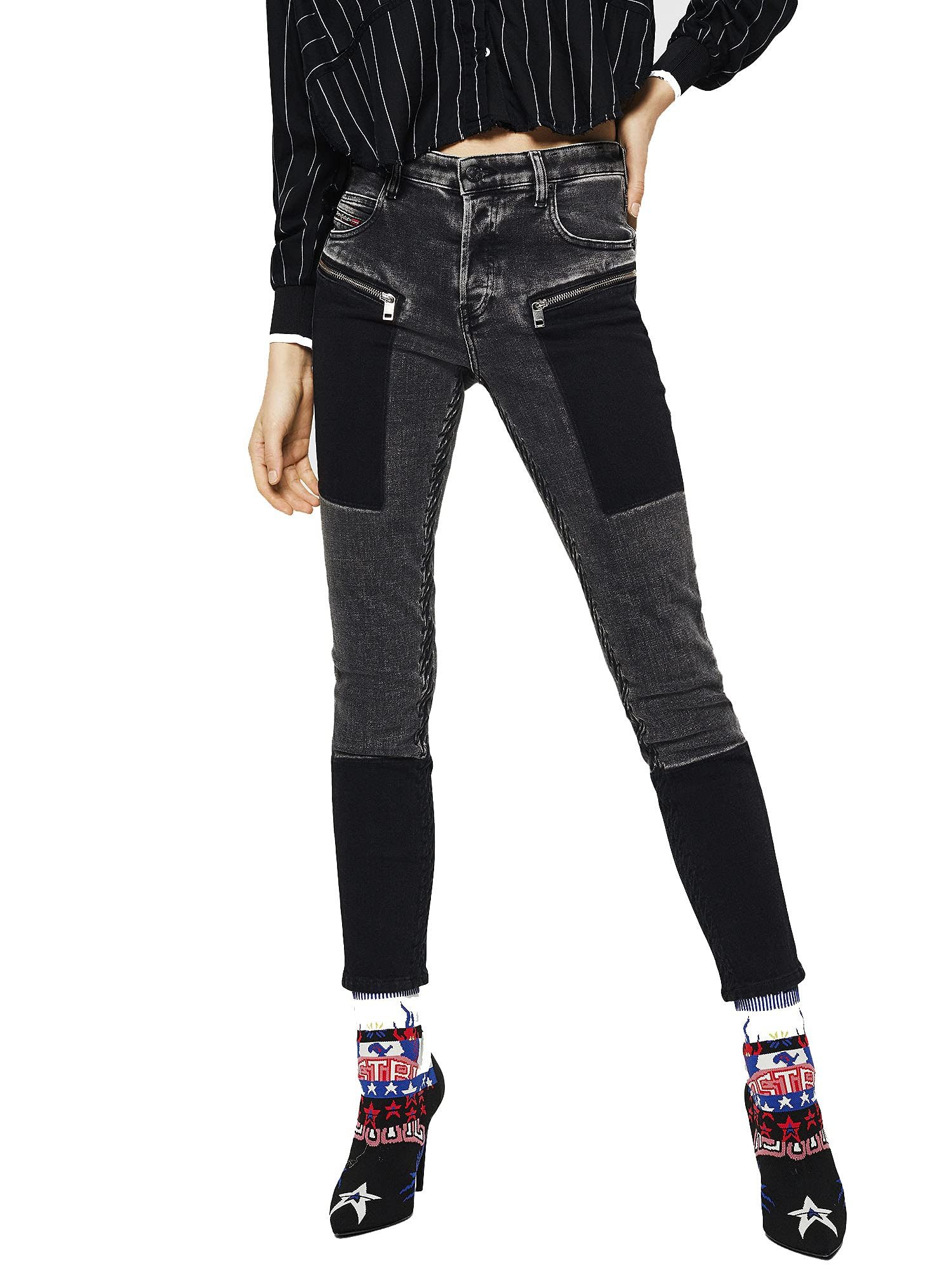 Diesel Skinny-fit-Jeans Diesel Babhila-BK-SP 0890T Damen Jeans Skinny Slim