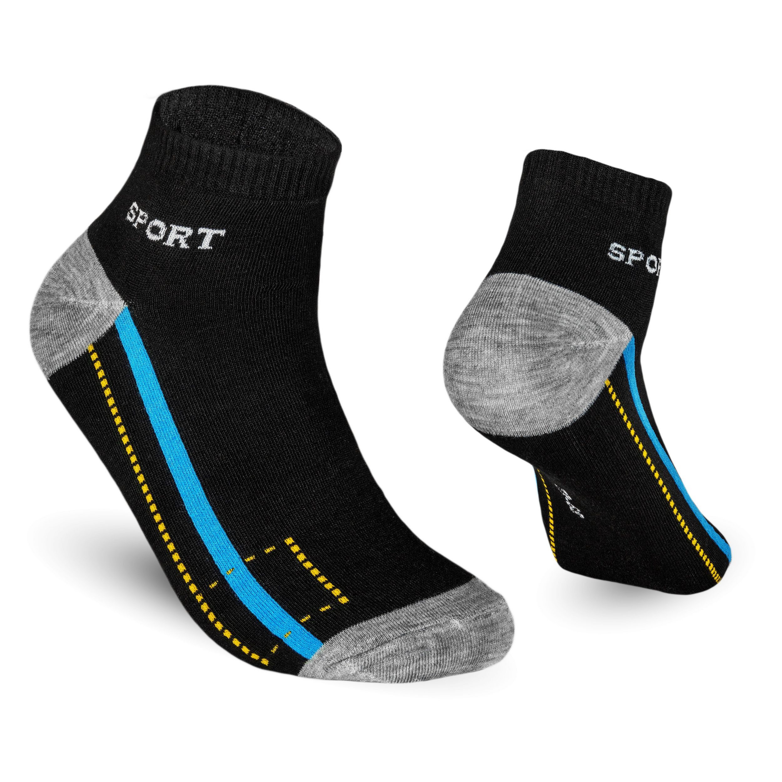 TEXEMP Sneakersocken 6 - 12 - 18 Paar Sneaker Socken Herren & Damen Mehrfarbig Baumwolle (Packung, 6-Paar) Robust & Langlebig