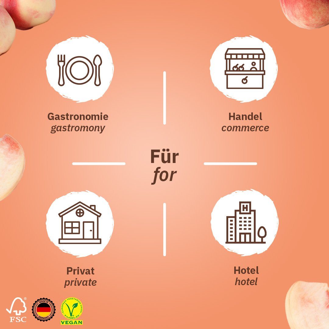 Wunder Zahnstocher Mundpflegecenter Wunder Zahnstocher - 100er Set Pfirsich/Ice Einzeln Verpackt