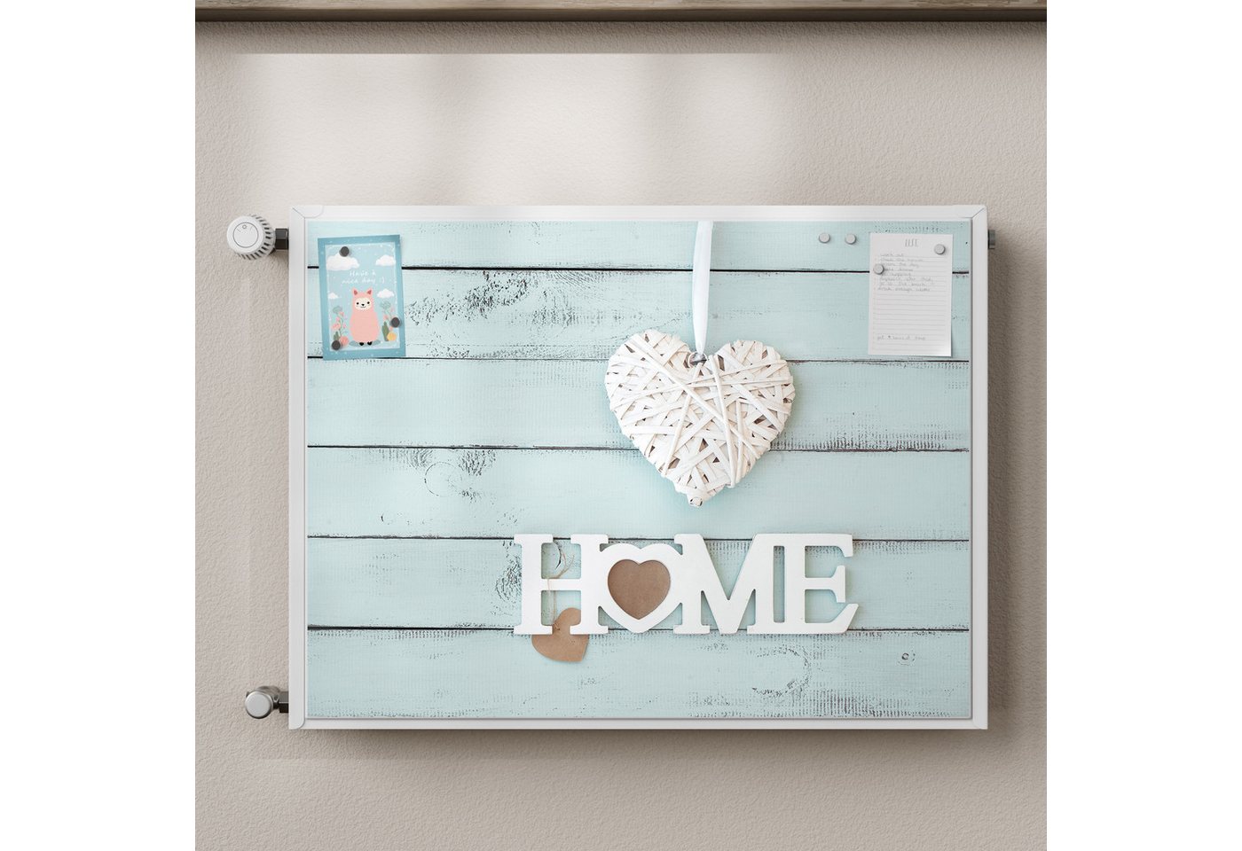 Thumbnail - DEQORI Magnetfolie 'Holzschrift HOME', beschreibbar Heizung Magnetmatte magnetisch Magnetfolie