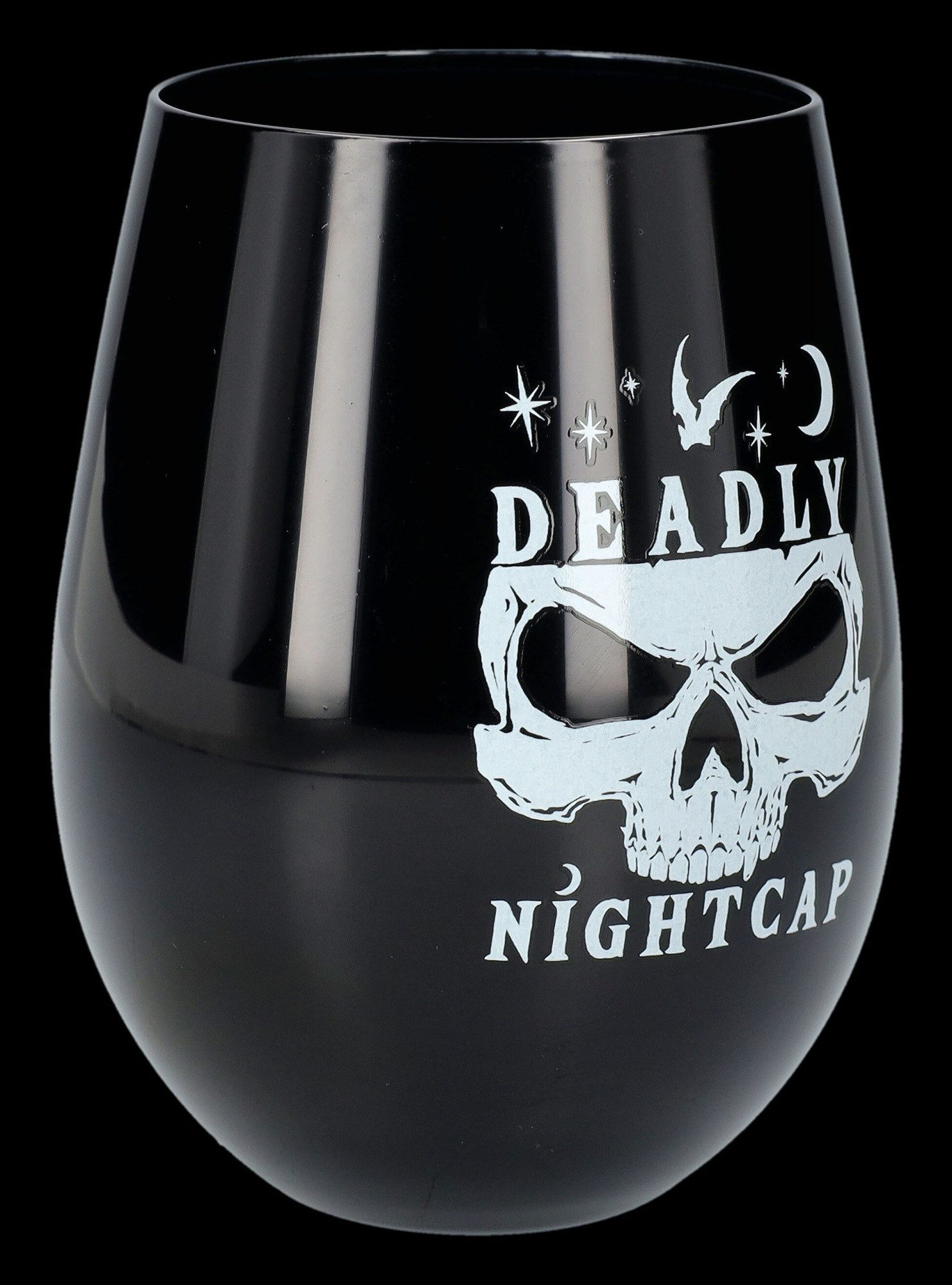 Figuren Shop GmbH Becher Weinbecher Totenkopf - Deadly Nightcap - Alchemy England - Gothic Bech, Glas