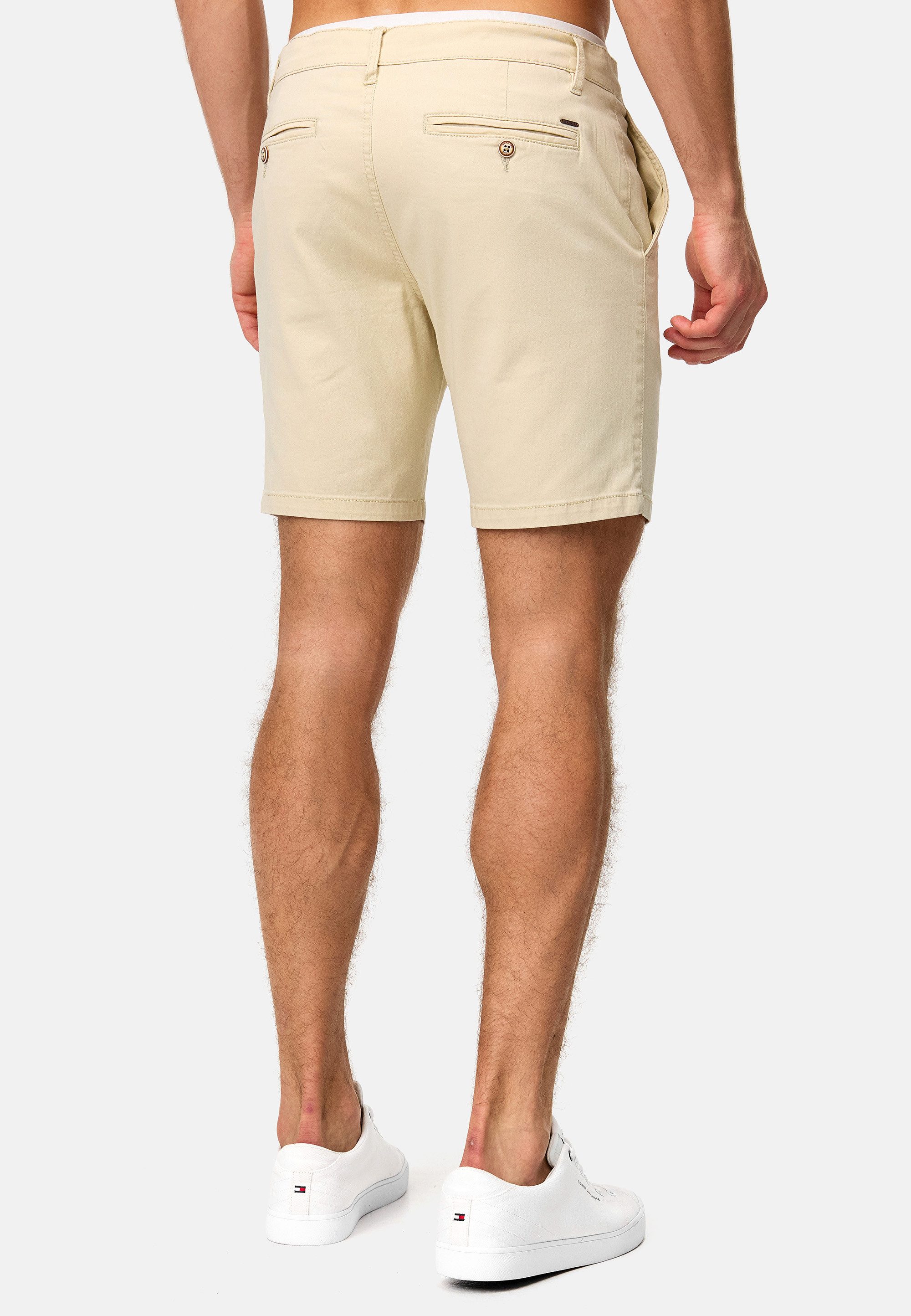 Indicode Chinoshorts Herren INSylvester Chino Shorts Herrenshorts aus elastischer Baumwoll-Qualität