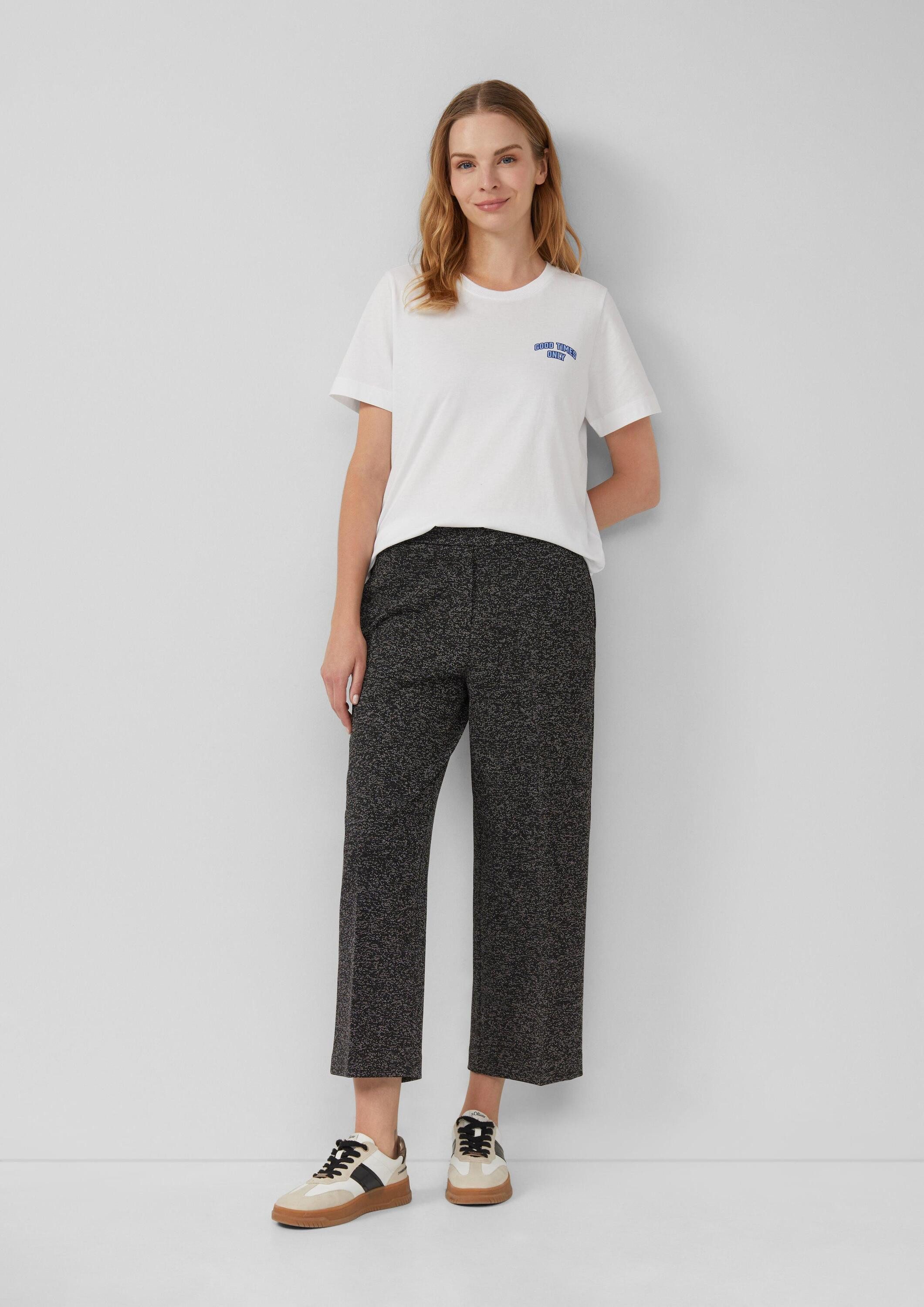 s.Oliver 7/8-Hose Hose Culotte in Melange-Optik günstig online kaufen