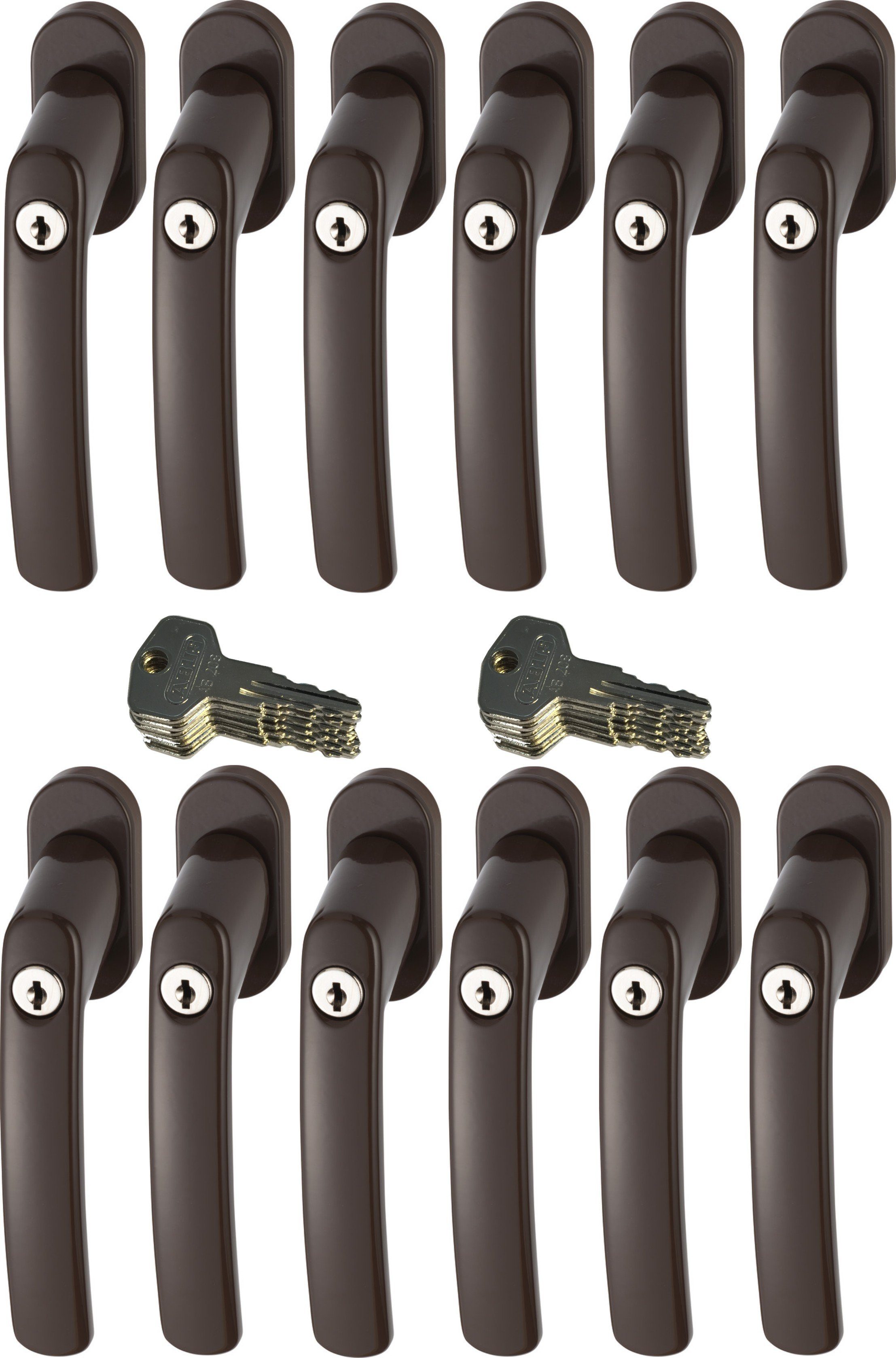 ABUS Fenstergriff ABUS FG200 Weiß, Braun, günstig online kaufen