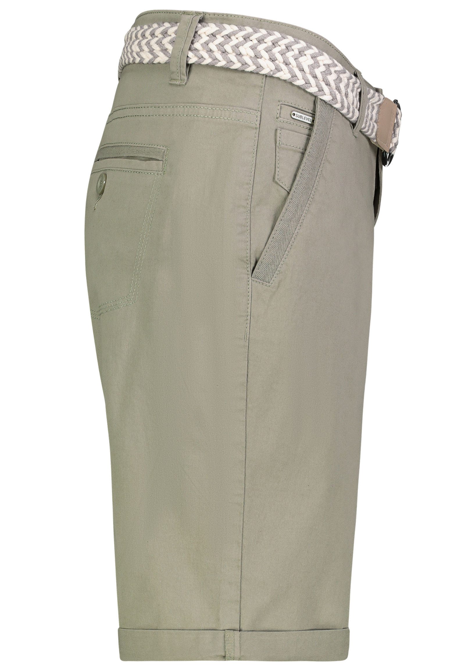 SUBLEVEL Shorts Damen Bermudas kurze Hose Baumwolle Jeans Sommer Chino Stoff