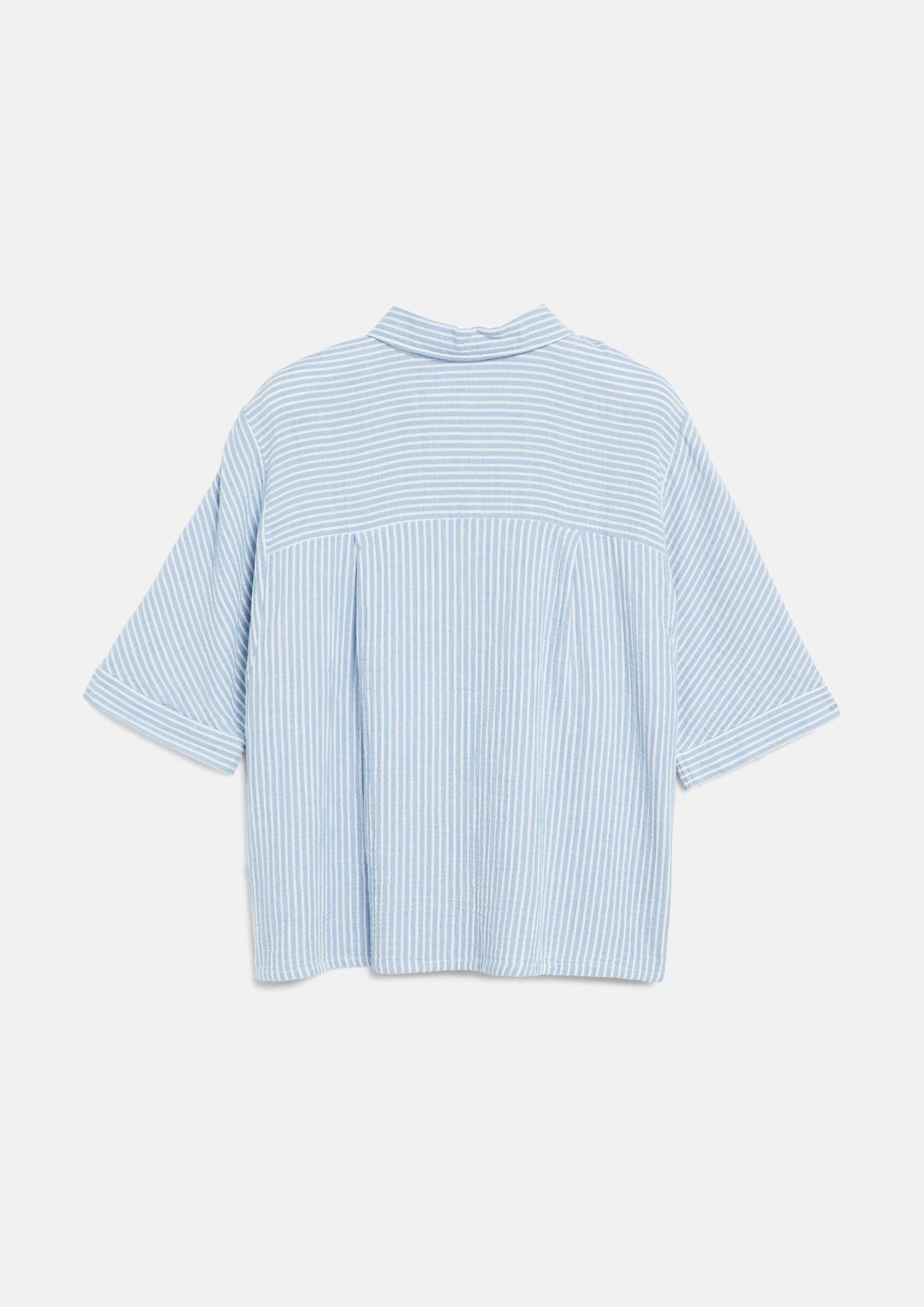 s.Oliver Kurzarmbluse Bluse Musselinbluse mit Fledermausärmeln