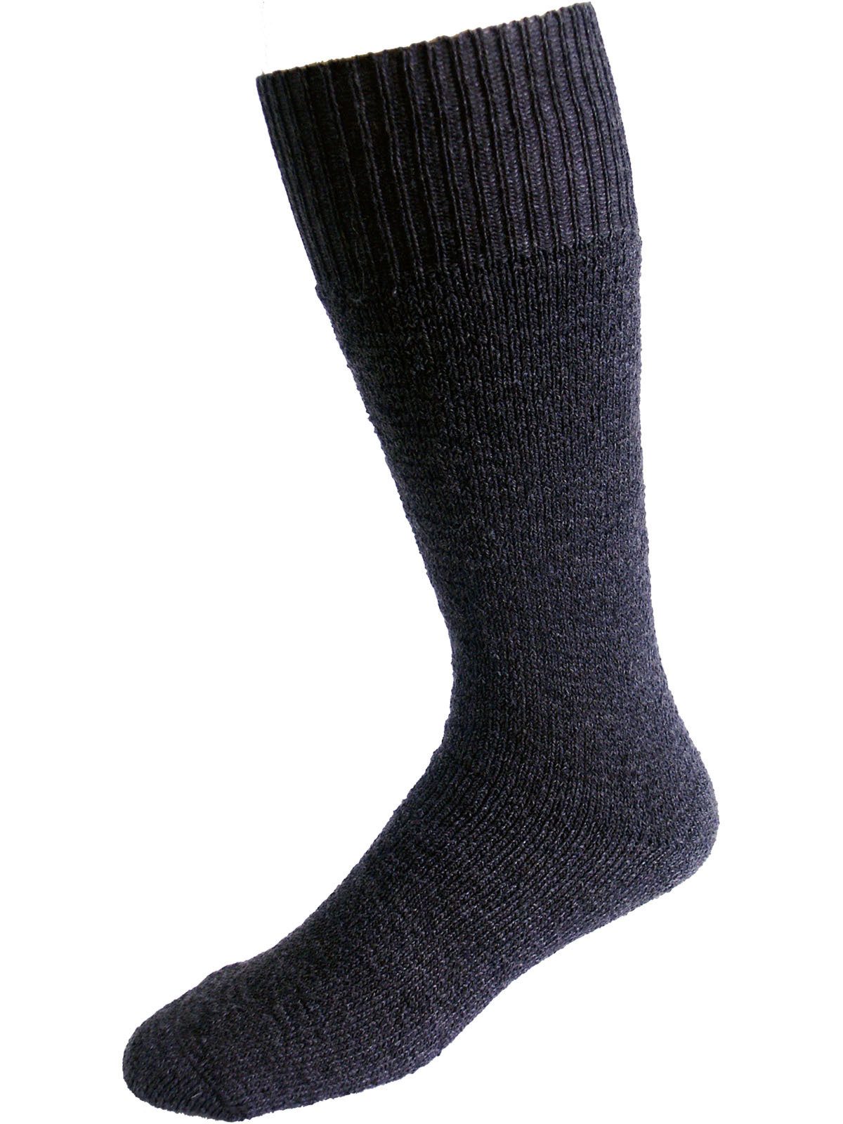 Nordpol Arbeitssocken 3 Paar Vollplüsch-Strumpf lang 7050 grau 70% Wolle / 30% Polyester
