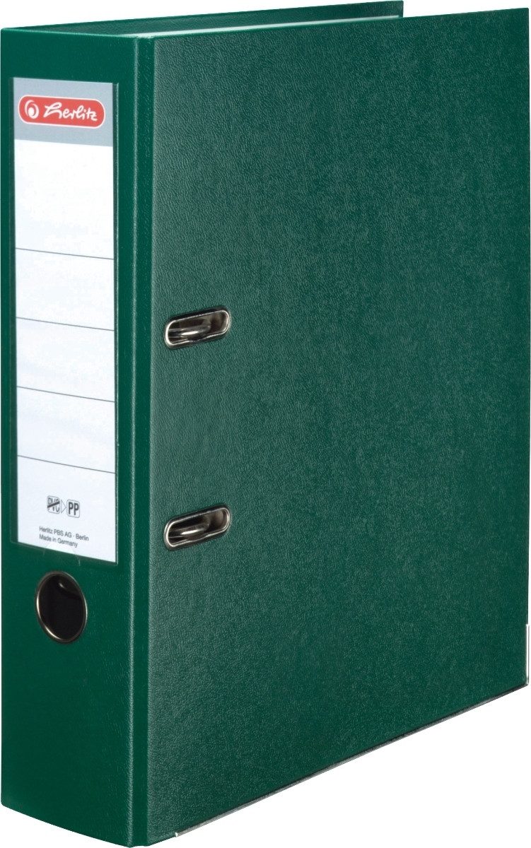 Herlitz Aktenordner Ordner Kunststoff A4 maX.file protect 80mm grün