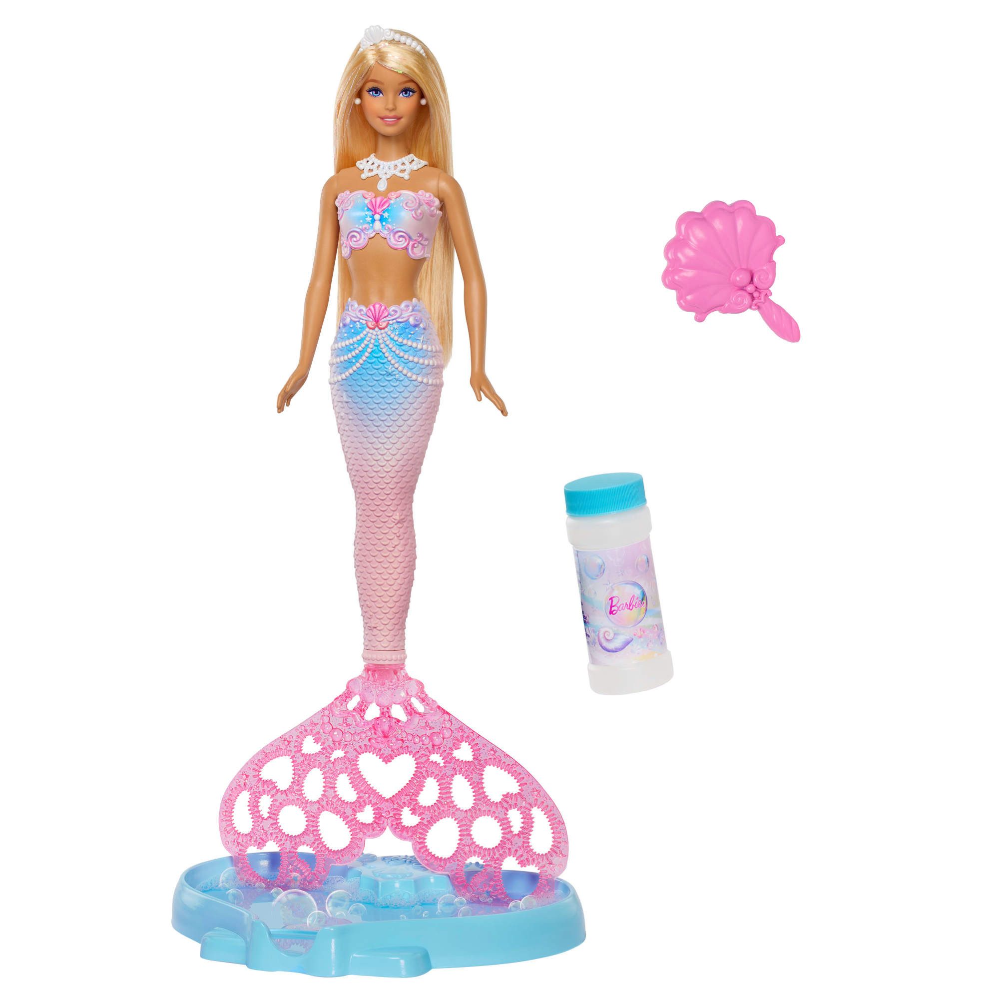 Barbie Anziehpuppe Barbie Bubbletastic Meerjungfrau, mit Seifenblasenfunktion