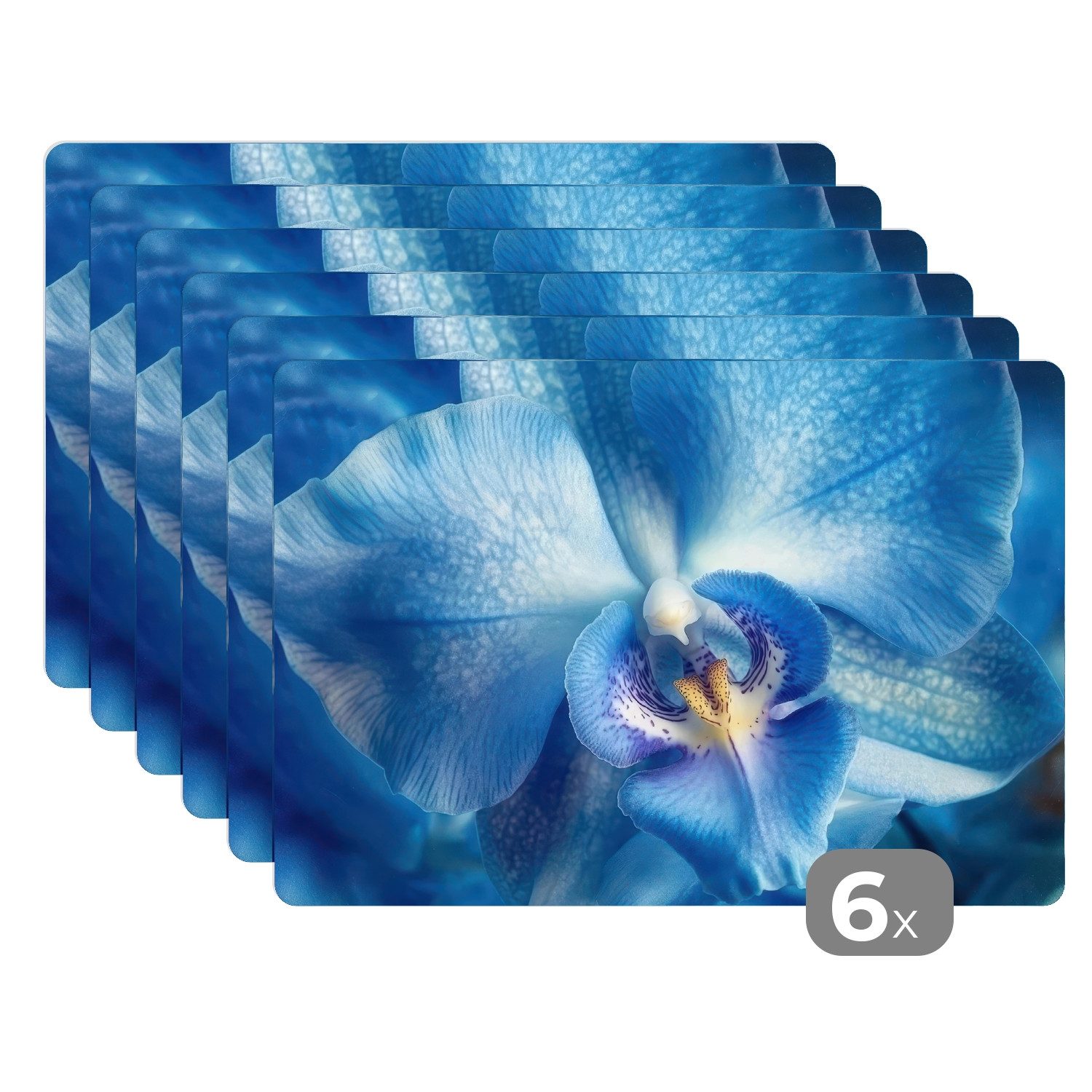 MuchoWow Platzset Blau - Orchidee - günstig online kaufen