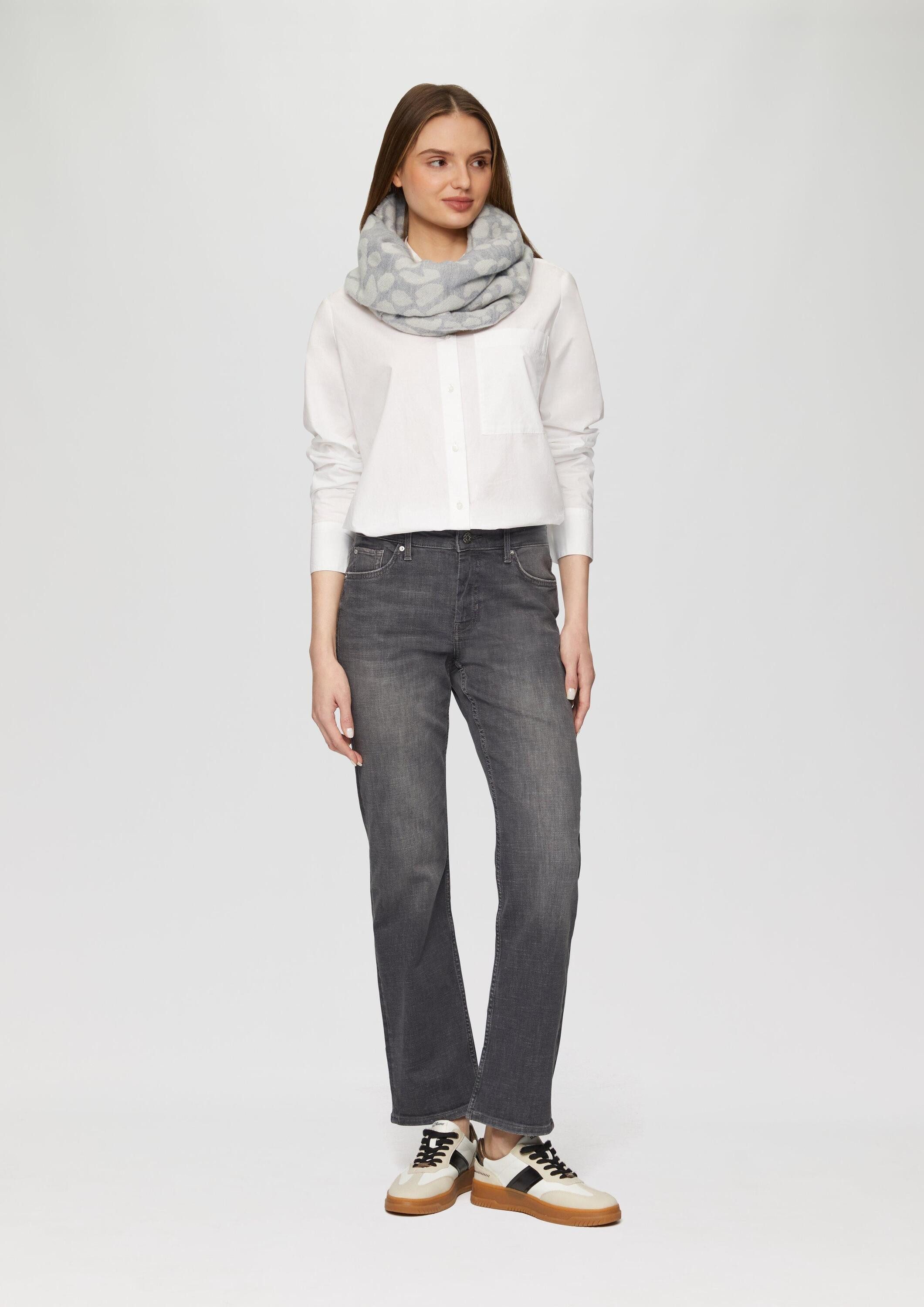 s.Oliver Loop Snood, Loop-Schal mit Leo-Muster