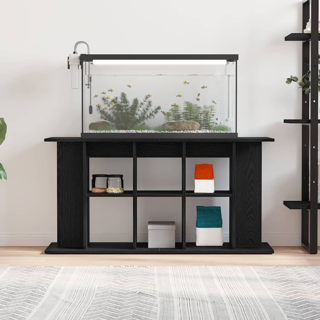 vidaXL Aquariumunterschrank Aquariumständer Schwarze Eiche 120 x 40 x 60 cm Holzwerkstoff