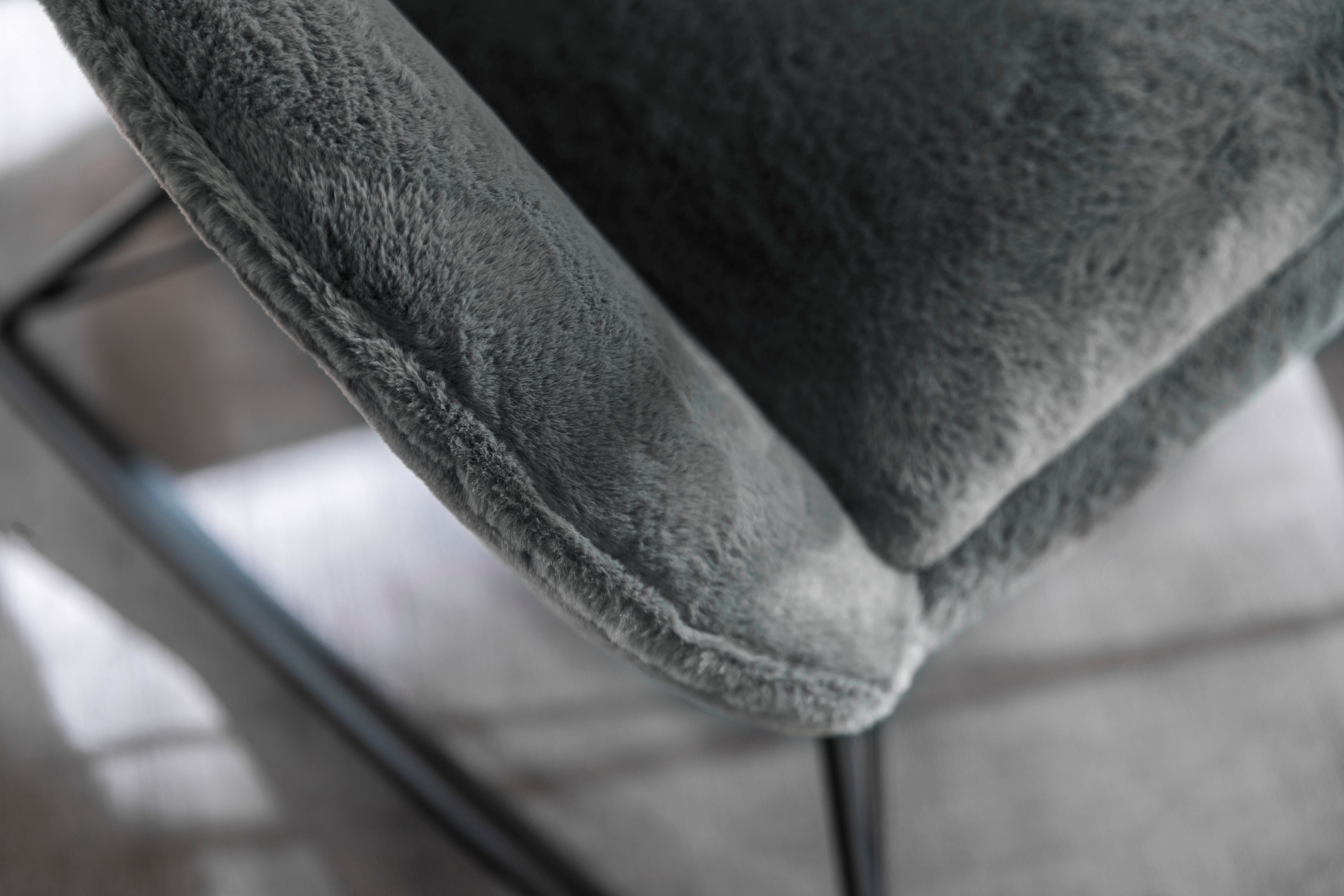 MCA furniture Esszimmerstuhl ORIOLO, Stabiles Metallgestell schwarz matt  lackiert