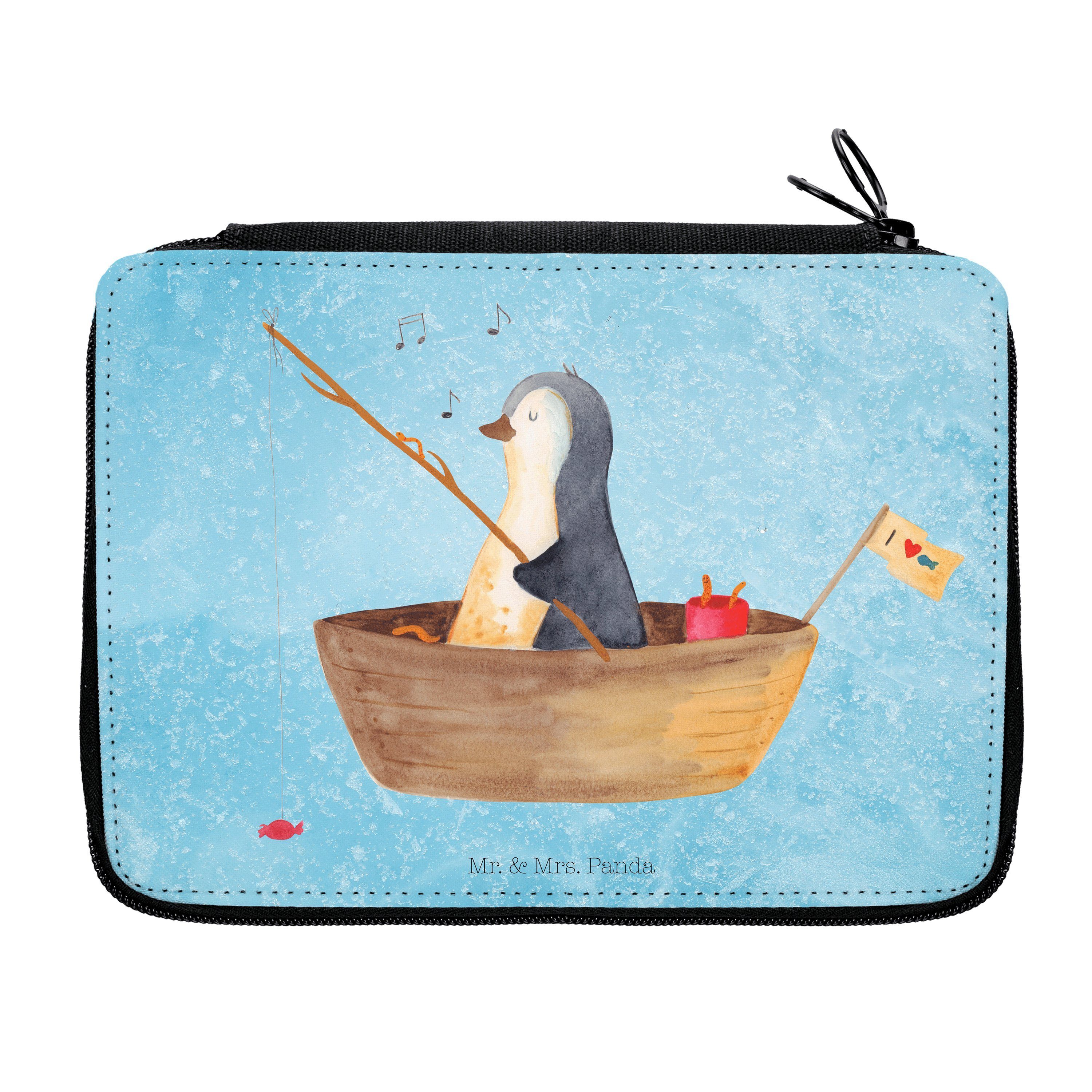 Pinguin Mrs. Angelboot Leben, - Eisblau Et, (1-tlg) Angeln, Stifte Federmäppchen Panda - Mr. Geschenk, Büro &