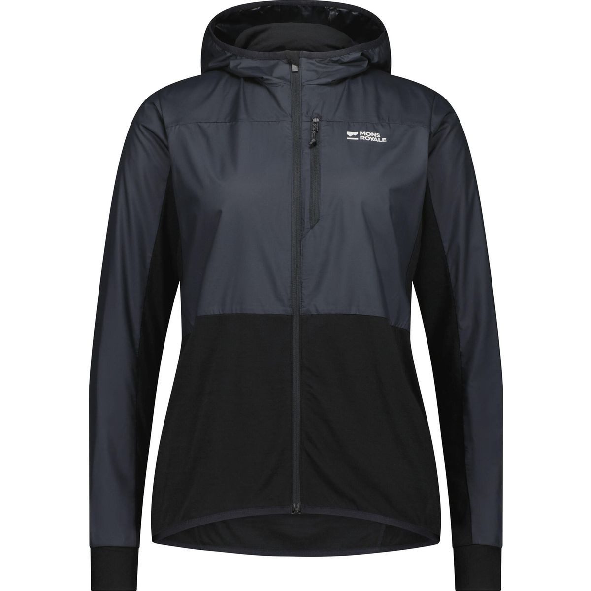 Mons Royale Fahrradjacke Womens Diversion Merino Wind Jacket Perfekte Radjacke für Damen, die mit winddichtem Merino-Material und