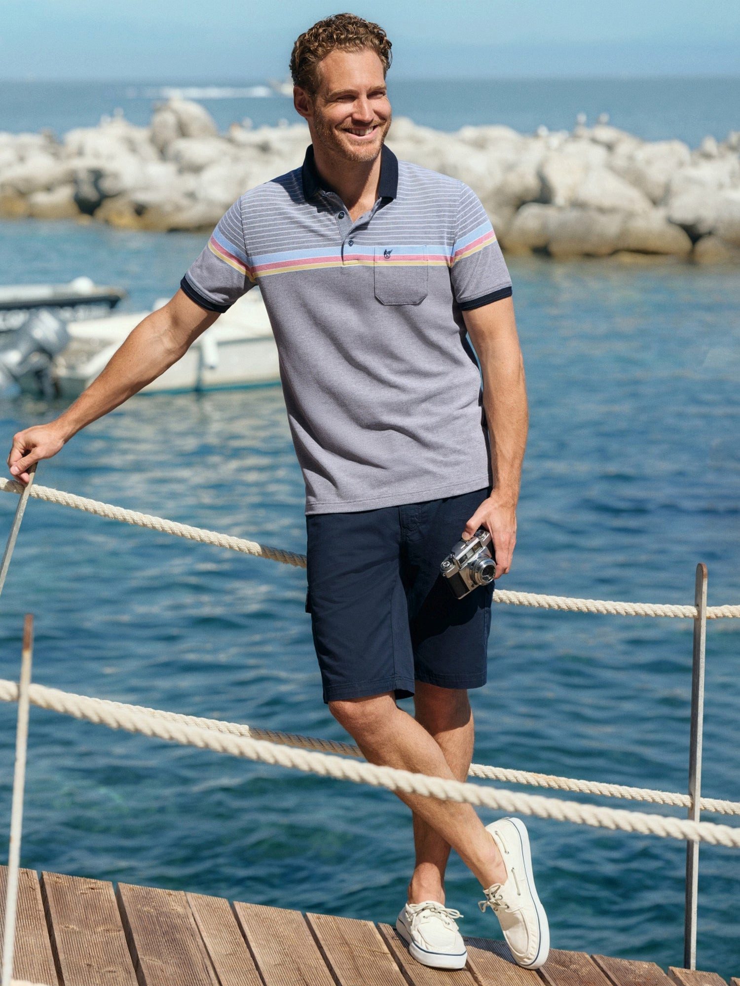 Hajo Poloshirt Pikee-Polo in Dessinmix - stay fresh-Qualität