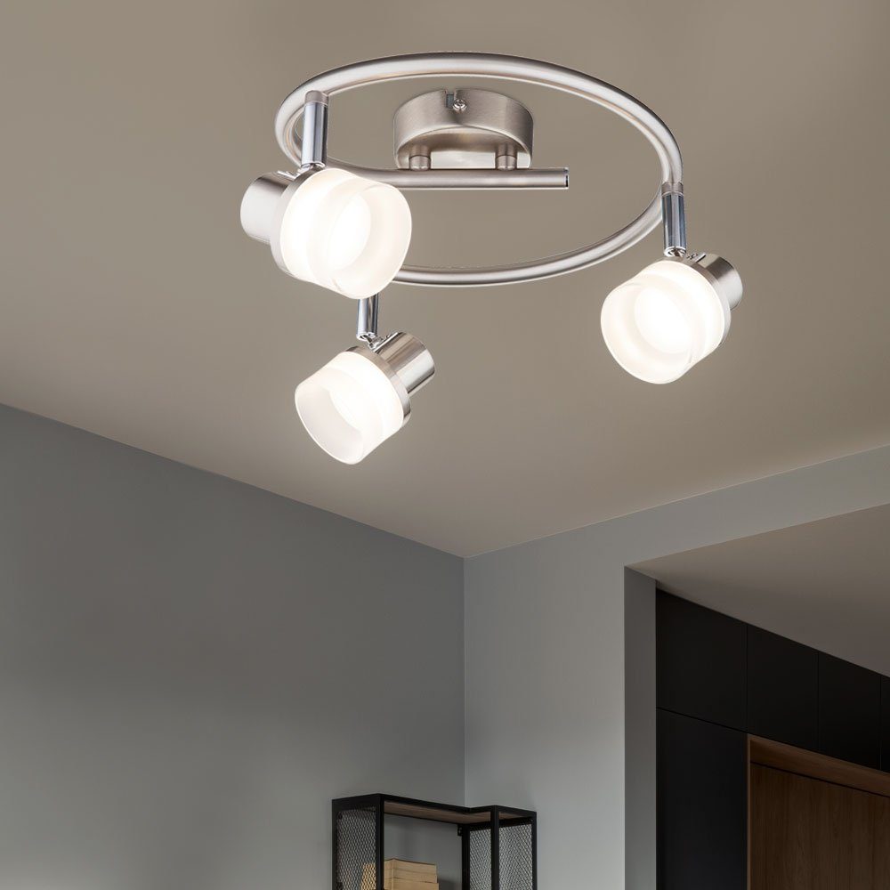 GLOBO LIGHTING LED Deckenleuchte, LED-Leuchtmittel fest verbaut, Warmweiß, Deckenleuchte Spotleuchte Wohnzimmerlampe LED Strahler Deckenlampe