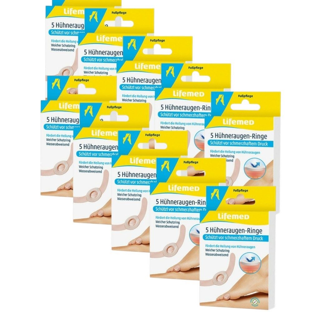 LifeMed Hühneraugenpflaster 10x Lifemed Hühneraugen Pflaster Ringe 10x 5 Stück