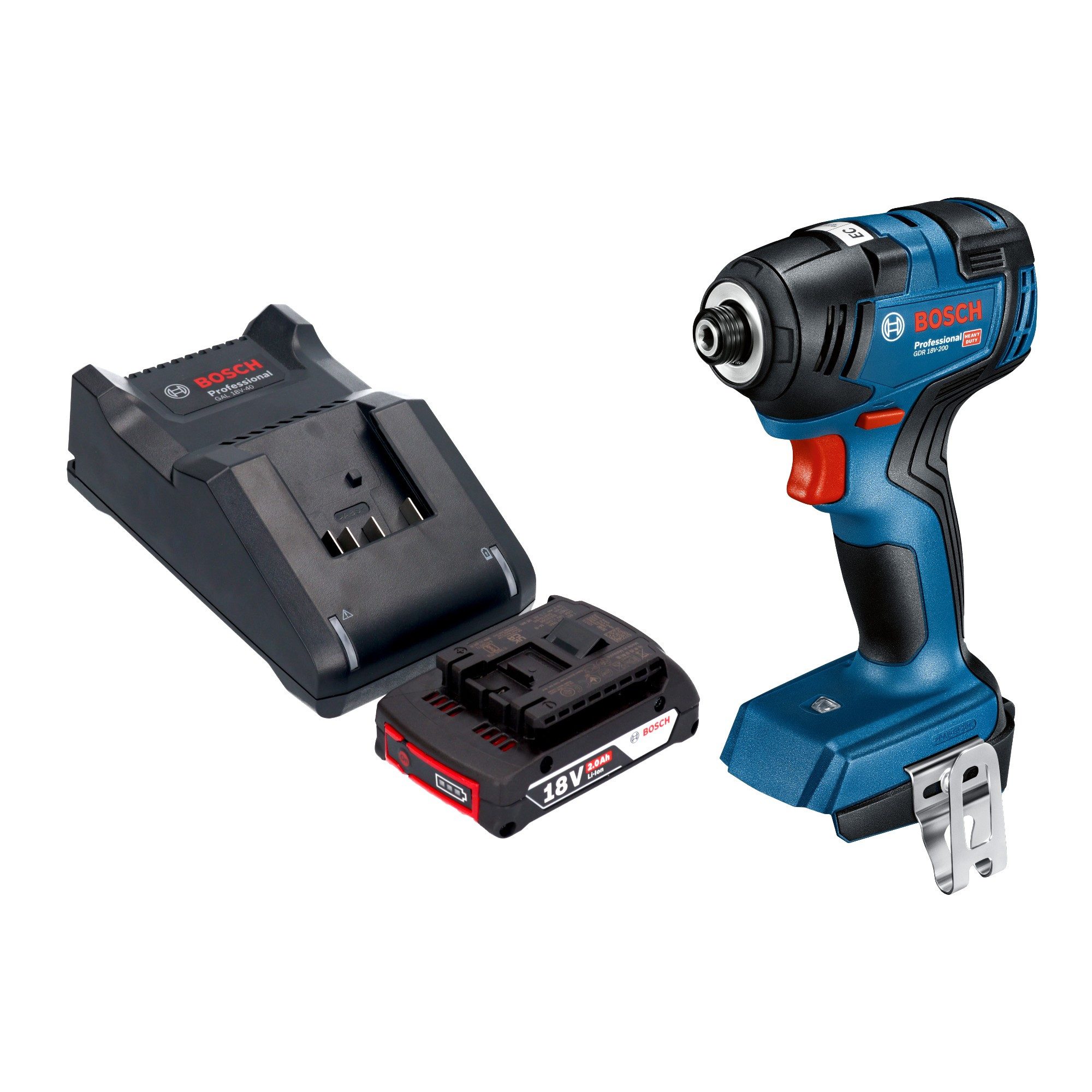 Bosch Professional Akku-Schlagschrauber GDR 18V-200 Professional Akku Drehschlagschrauber 18 V 200 Nm