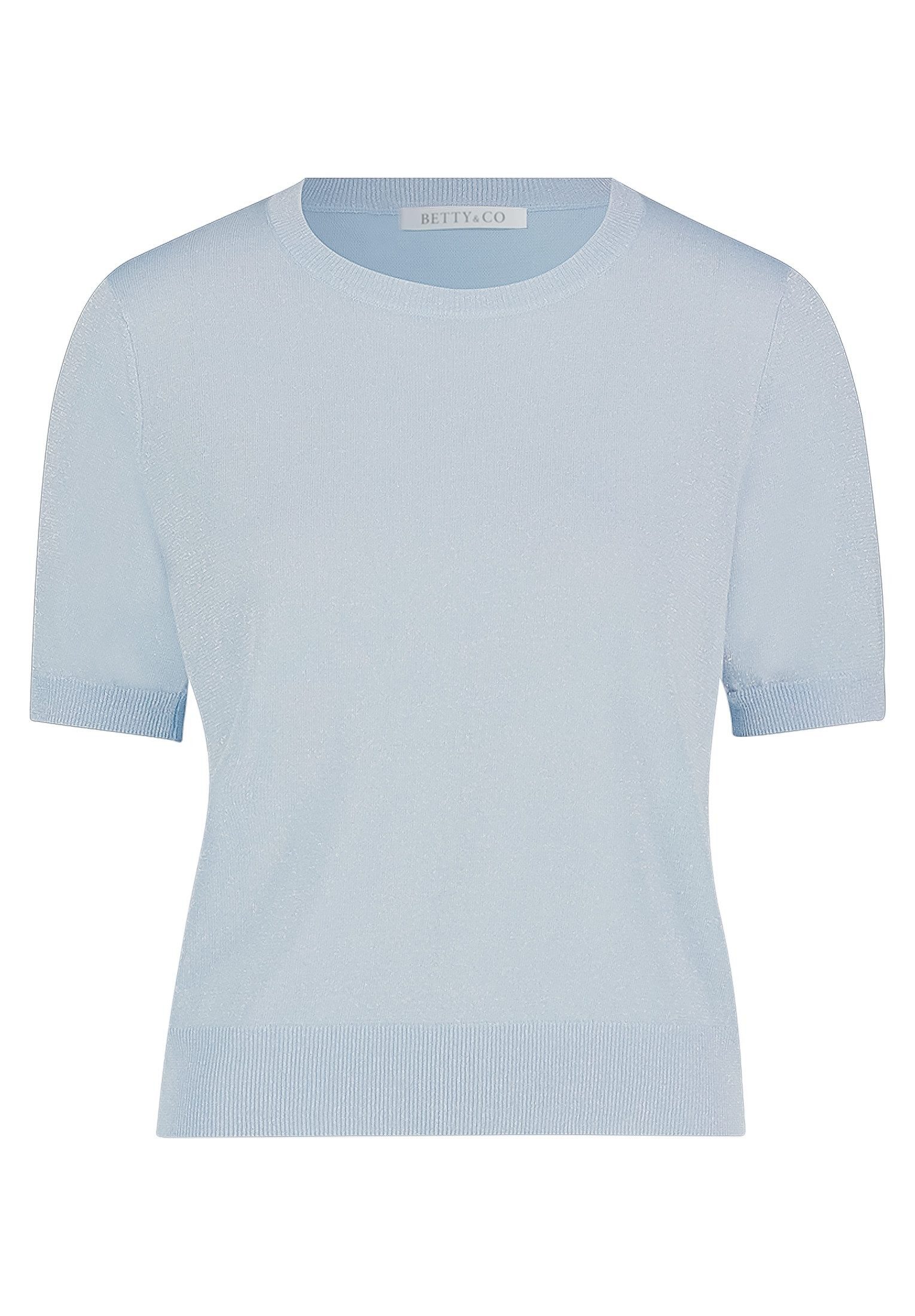 Kurzarmshirt Damen mit Lurexfaden