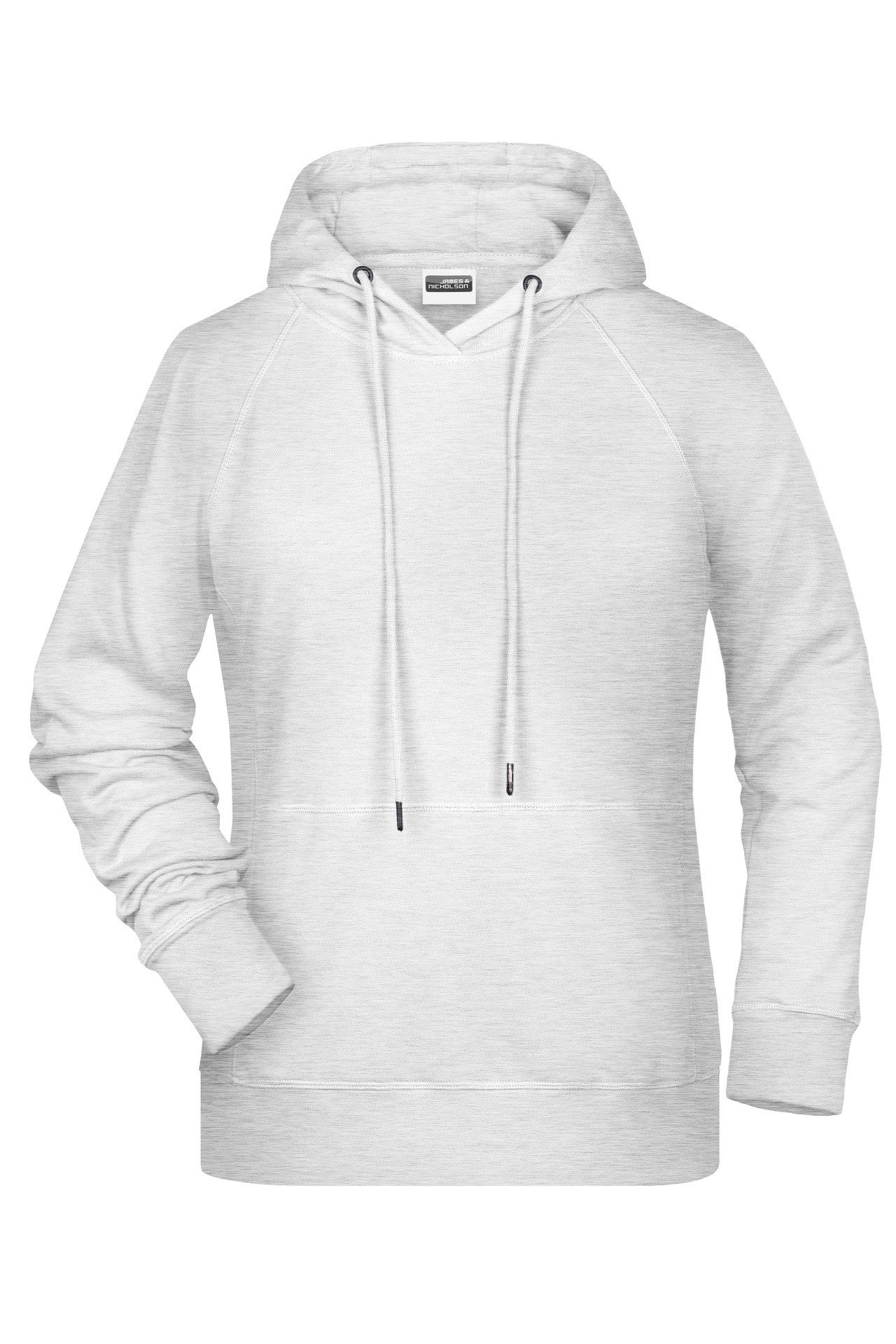 James & Nicholson Kapuzensweatshirt Hochwertiger taillierter Damen Hoody aus Bio-Baumwolle 8023 mit Kängurutasche und Kapuze