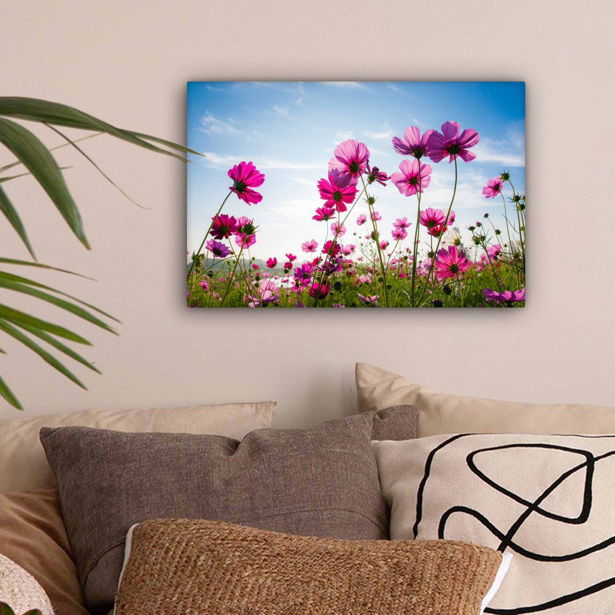 OneMillionCanvasses® Leinwandbild Blumen - Rosa - günstig online kaufen