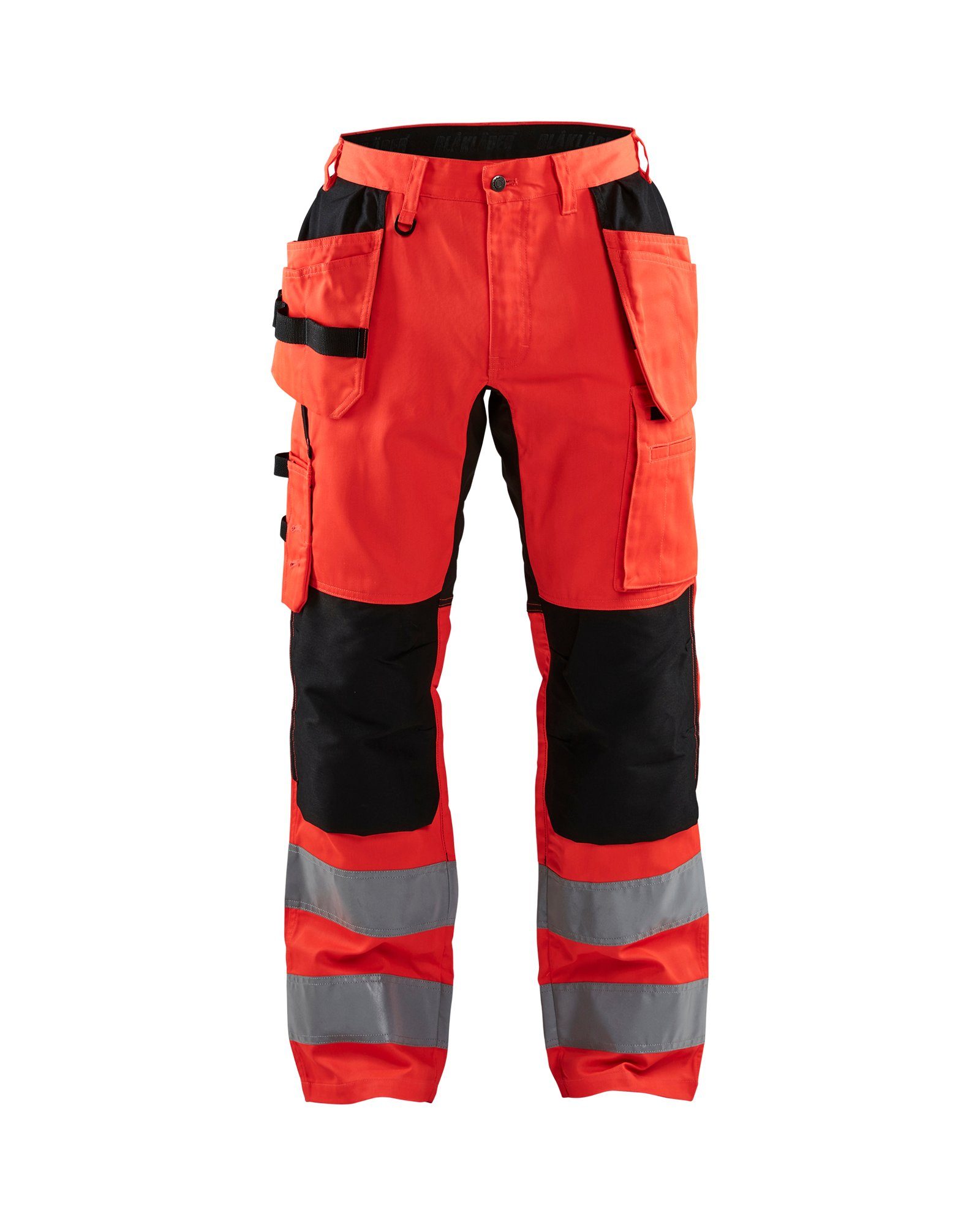 (1-tlg) Stretch rot/schwarz Vis BLÅKLADER Arbeitshose vis Arbeitsbundhose mit High high