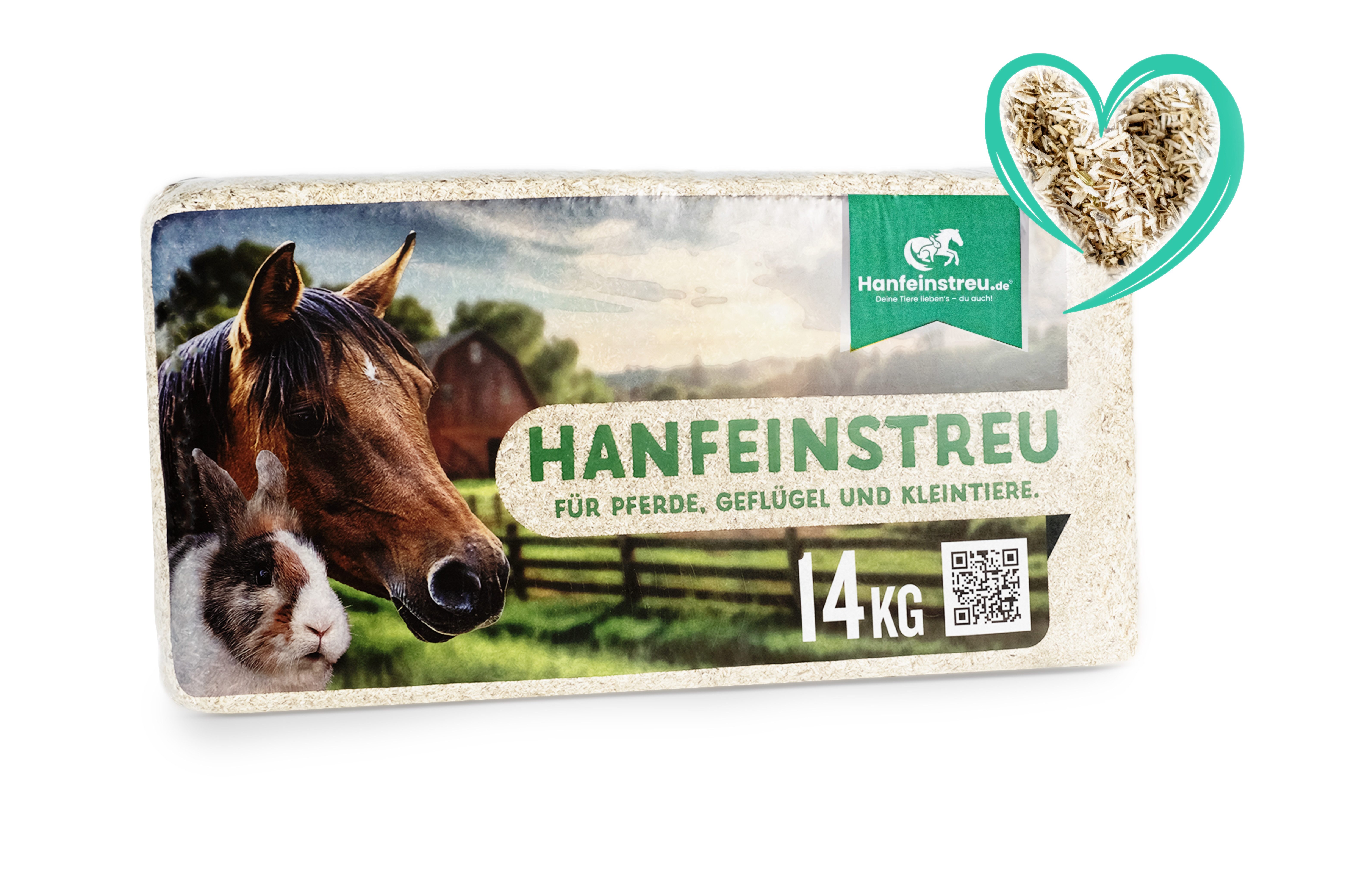 Nagerteppich.de Einstreu Hanfeinstreu Regular - 140 Liter - Natürlich, saugstark & hygienisch