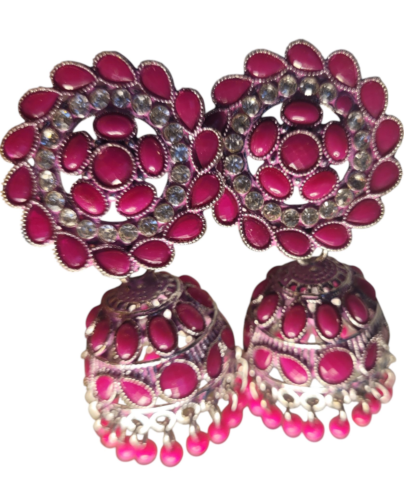 PfauGermany Paar Ohrhänger Jumkha Mexican Pink (2-tlg)