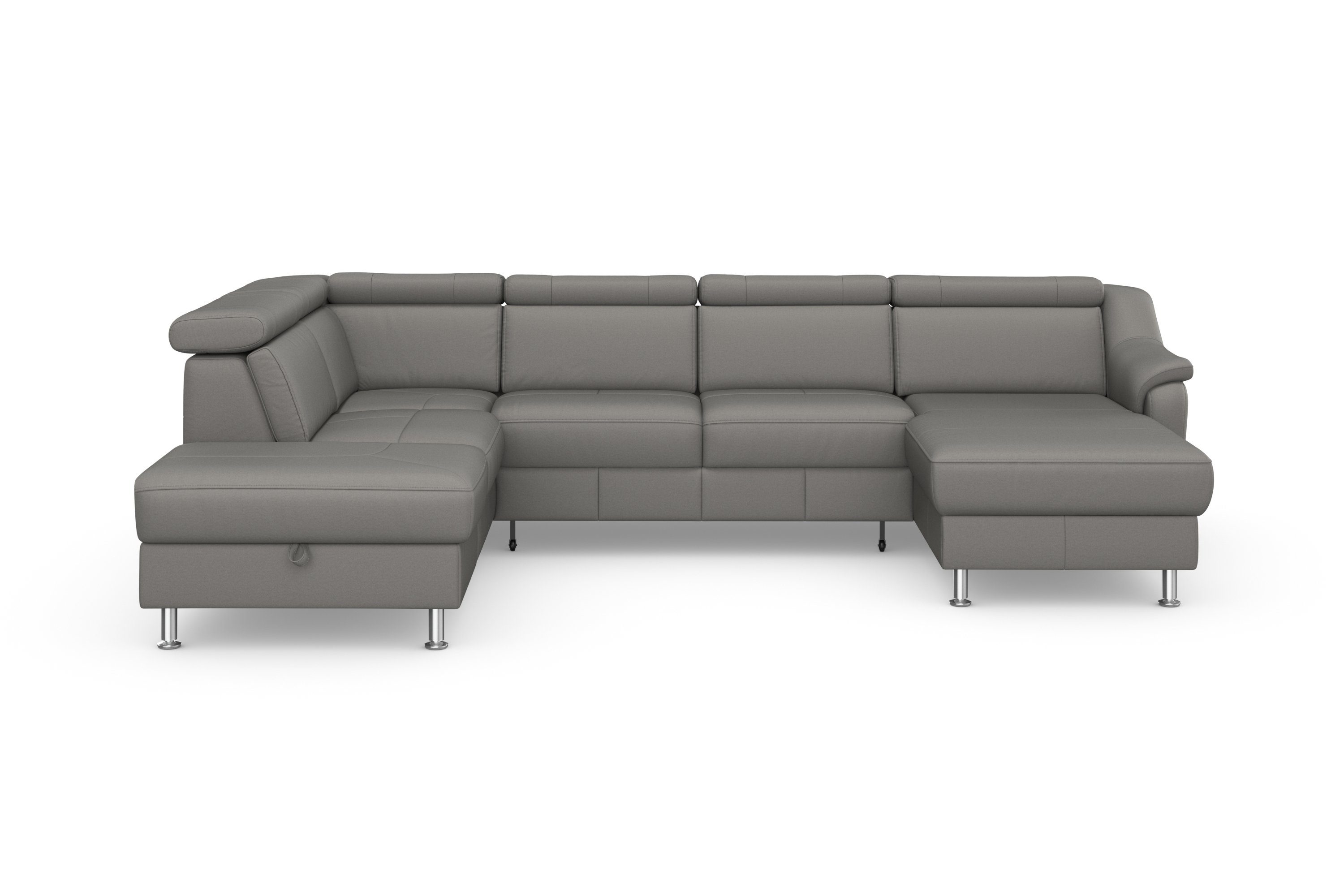 sit&more Wohnlandschaft "Freetown U-Form", Kopfteilverstellung und Federker günstig online kaufen